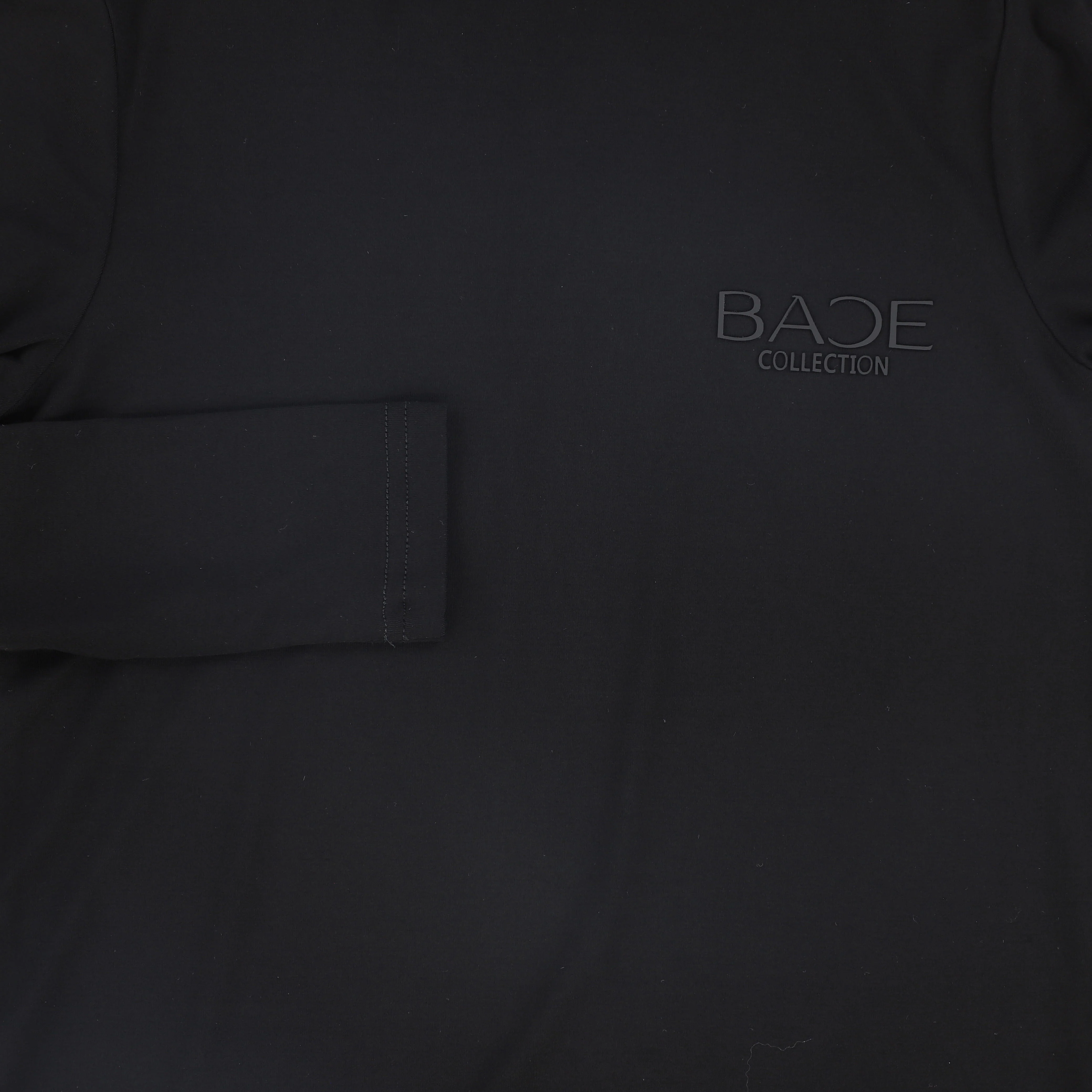 BACE COLLECTION BLACK TONAL PRINTED TURTLENECK [FINAL SALE] - Image 3