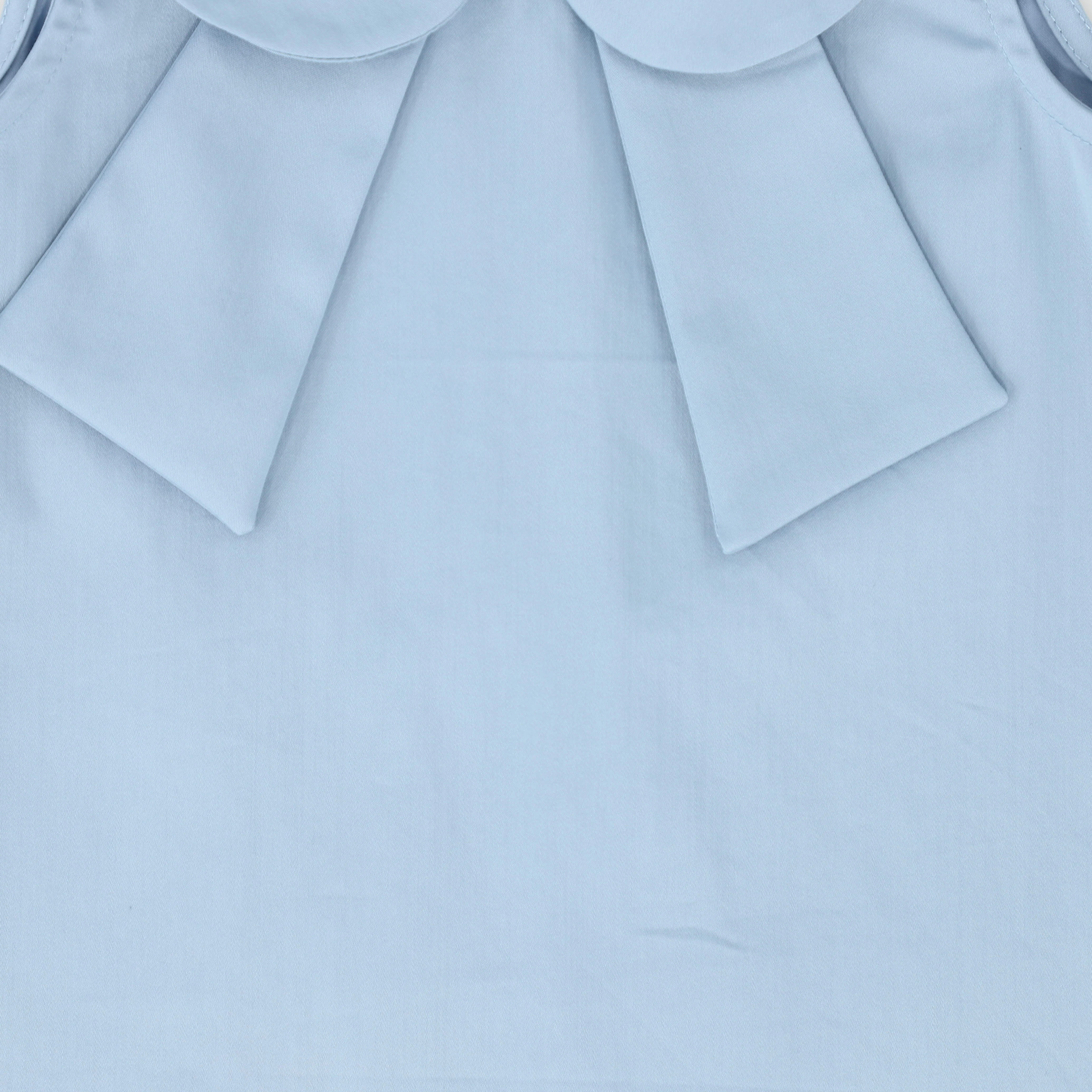 BACE COLLECTION BLUE POPLIN PETER PAN COLLAR  DRESS [FINAL SALE] - Image 3