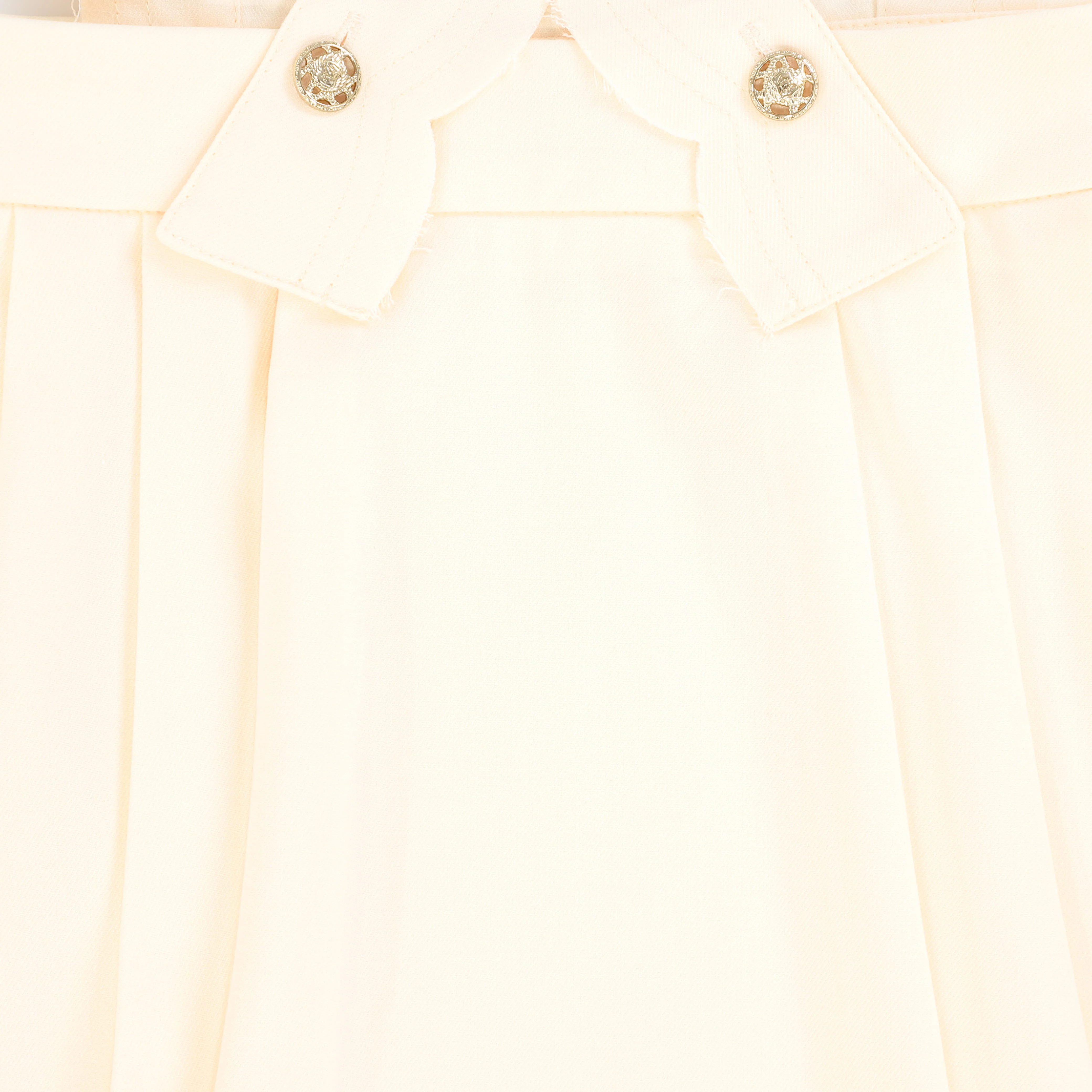 Bace Collection Cream Scallop Pleated Jumper [FINAL SALE] - Image 3