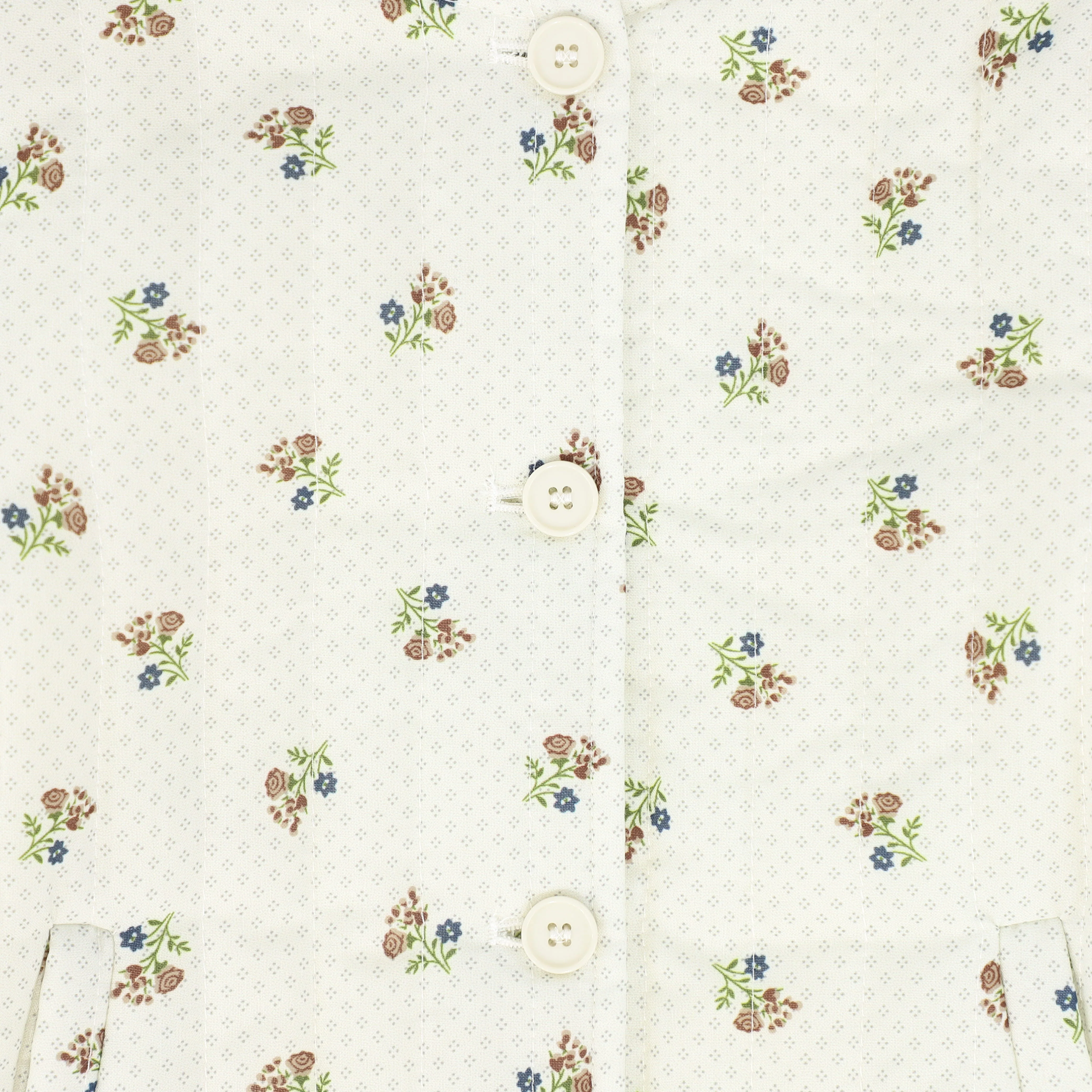 BACE COLLECTION FLORAL QUILTED BUTTON JACKET [FINAL SALE] - Image 3