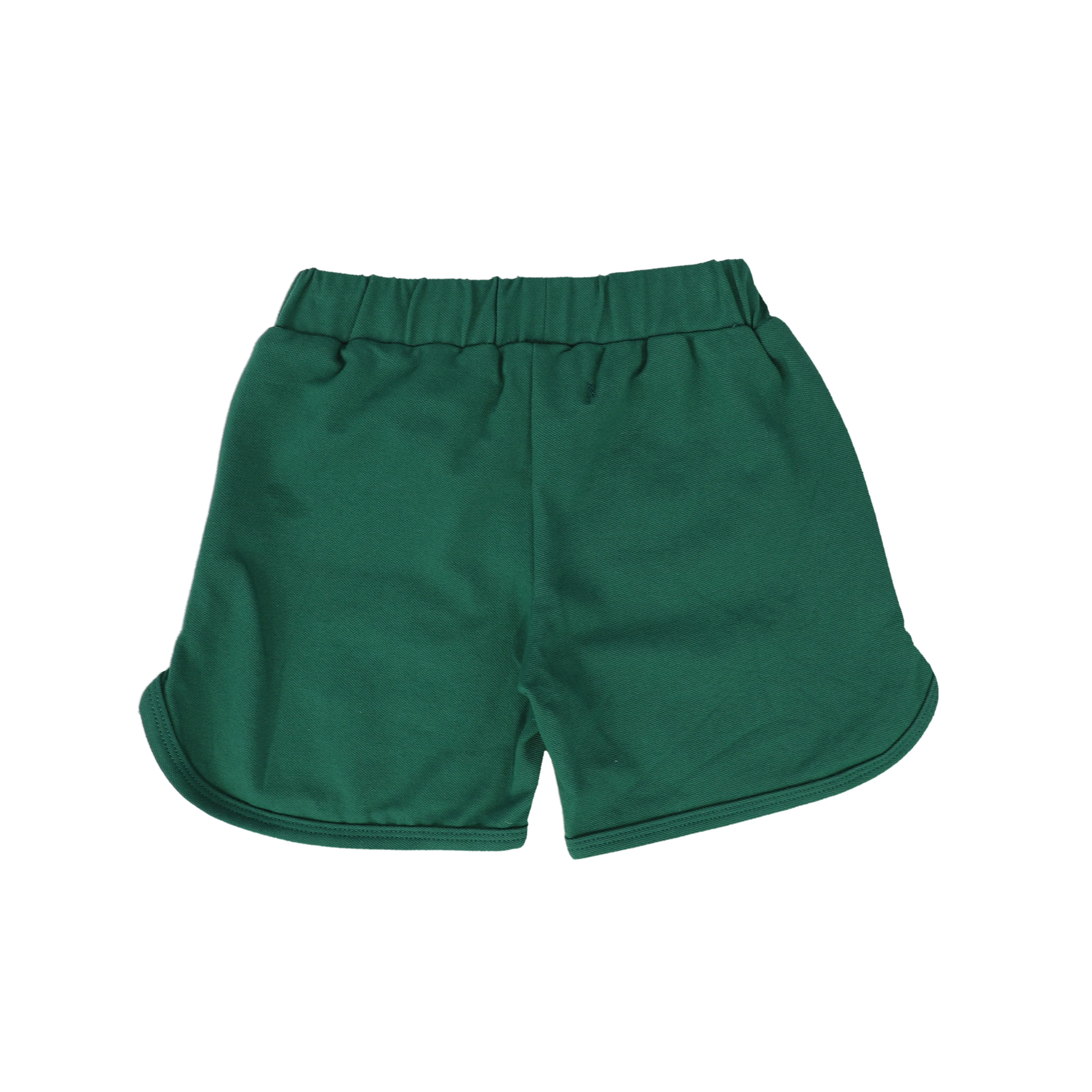 BACE COLLECTION GREEN PIQUE TRACK SHORTS [FINAL SALE] - Image 2
