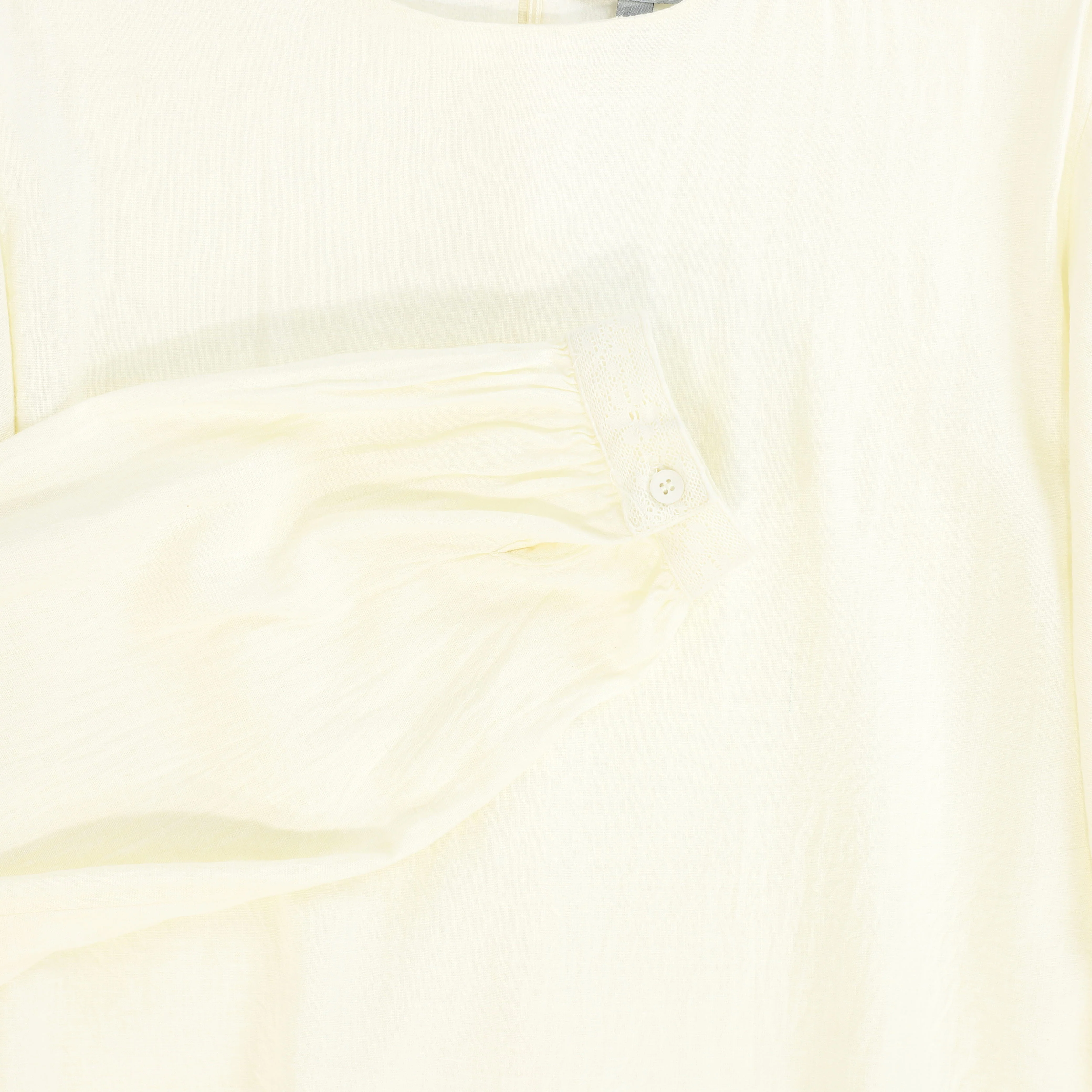 BACE COLLECTION IVORY LACE RIBBON TRIM TOP [FINAL SALE] - Image 3