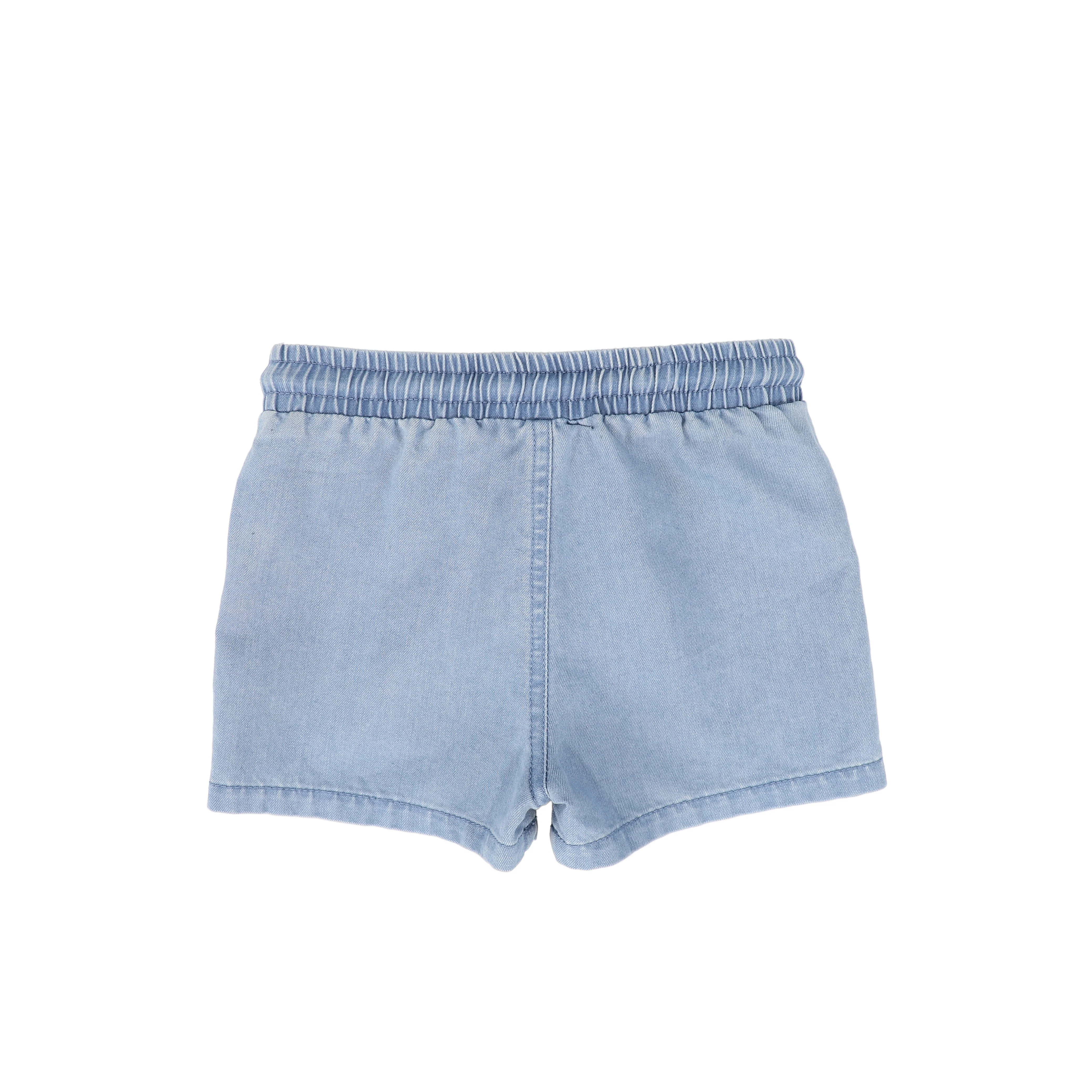 BACE COLLECTION LIGHT BLUE DENIM ROPE STRING SHORTS [FINAL SALE] - Image 2