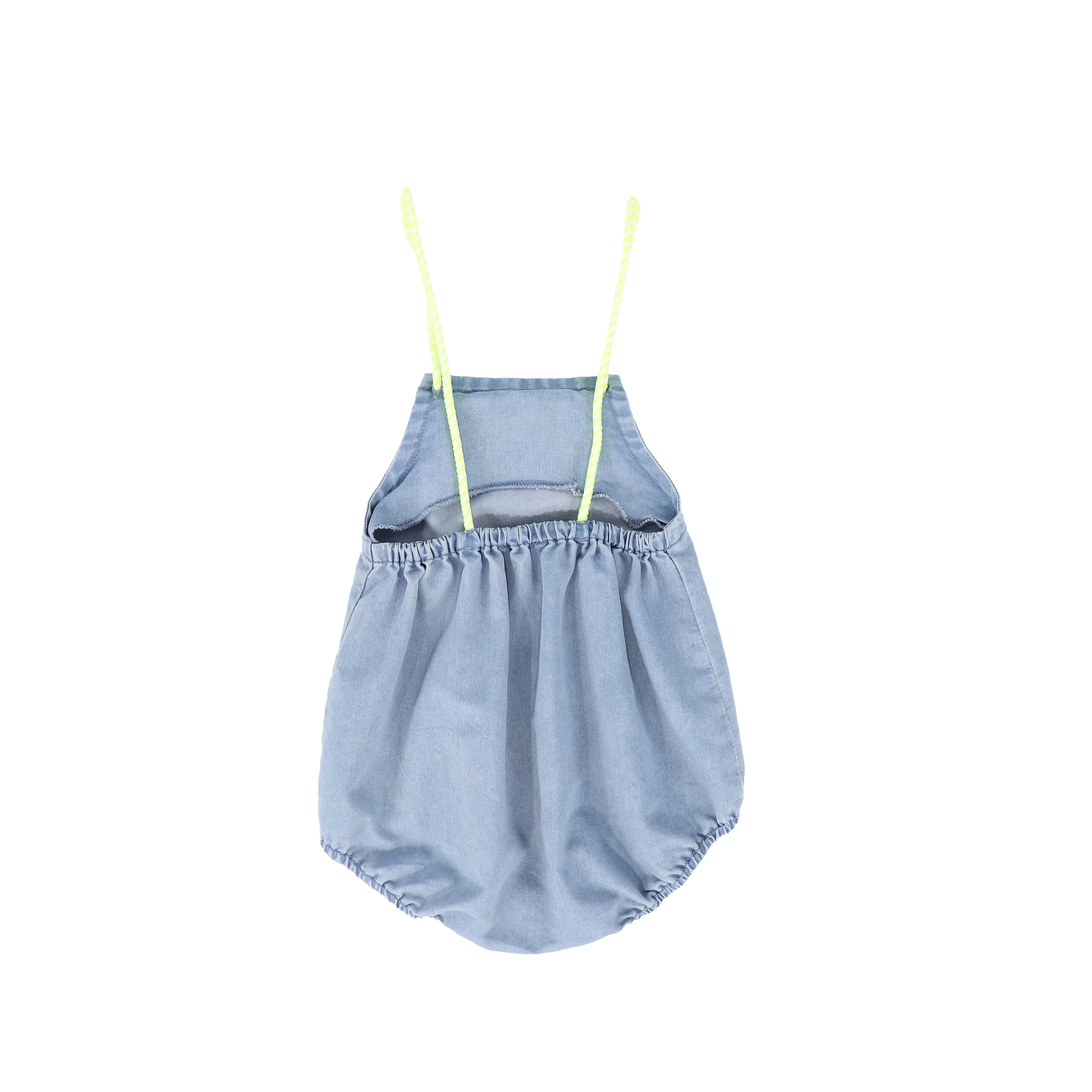 BACE COLLECTION LIGHT BLUE DENIM ROPE ROMPER [FINAL SALE] - Image 2