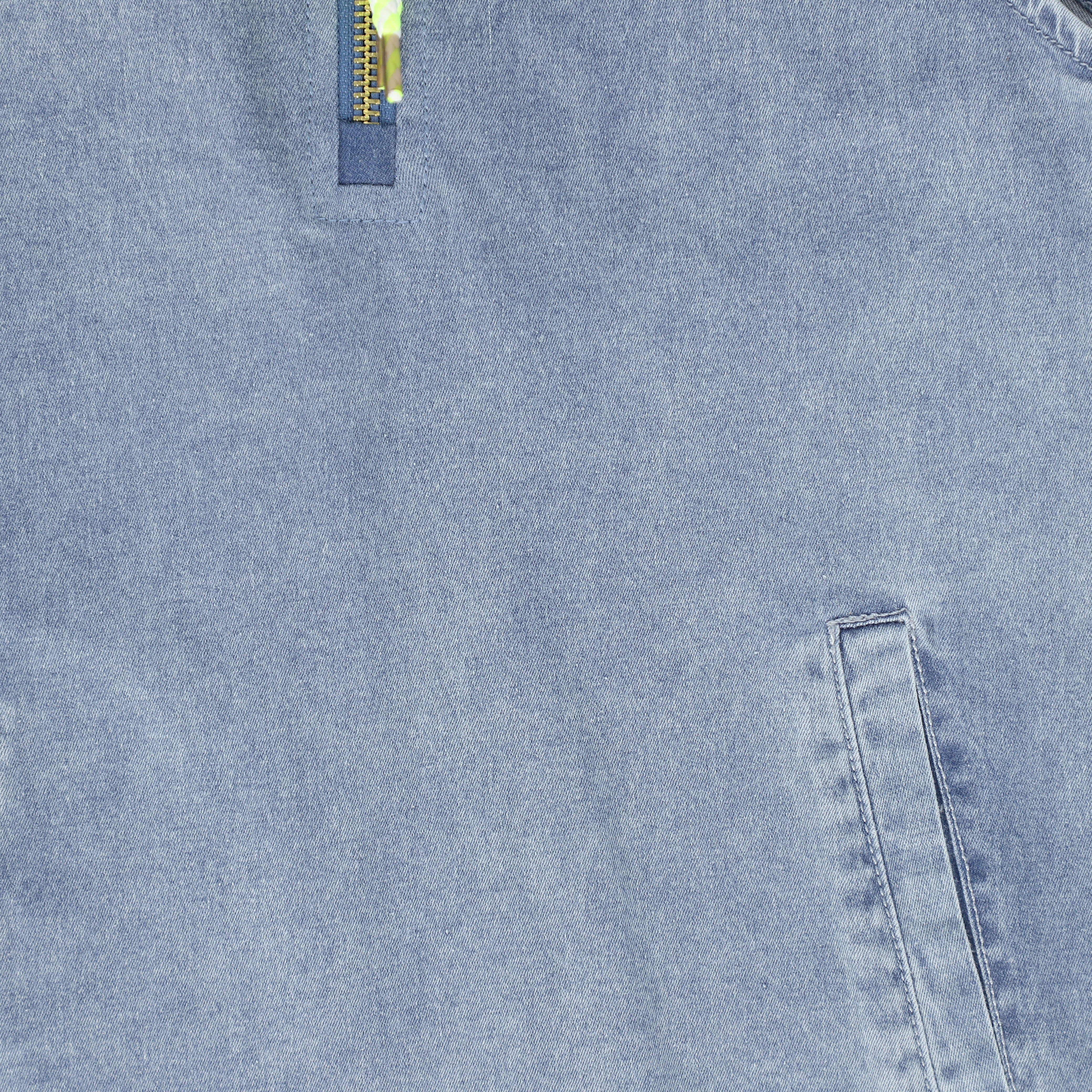 BACE COLLECTION LIGHT BLUE DENIM ROPE COLLAR JUMPER [FINAL SALE] - Image 4
