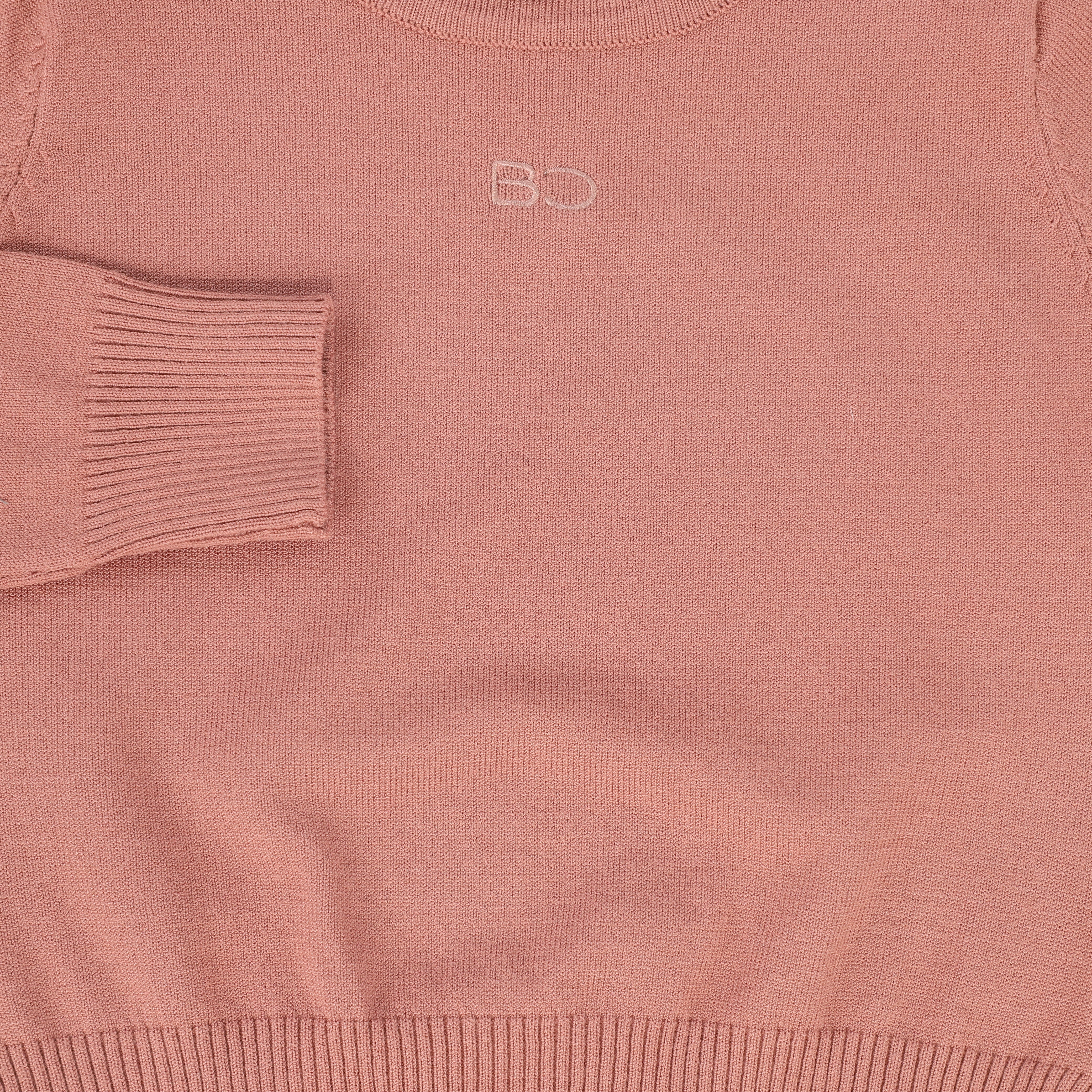 BACE COLLECTION MAUVE LOGO EMBROIDERED CREWNECK SWEATER [FINAL SALE] - Image 3