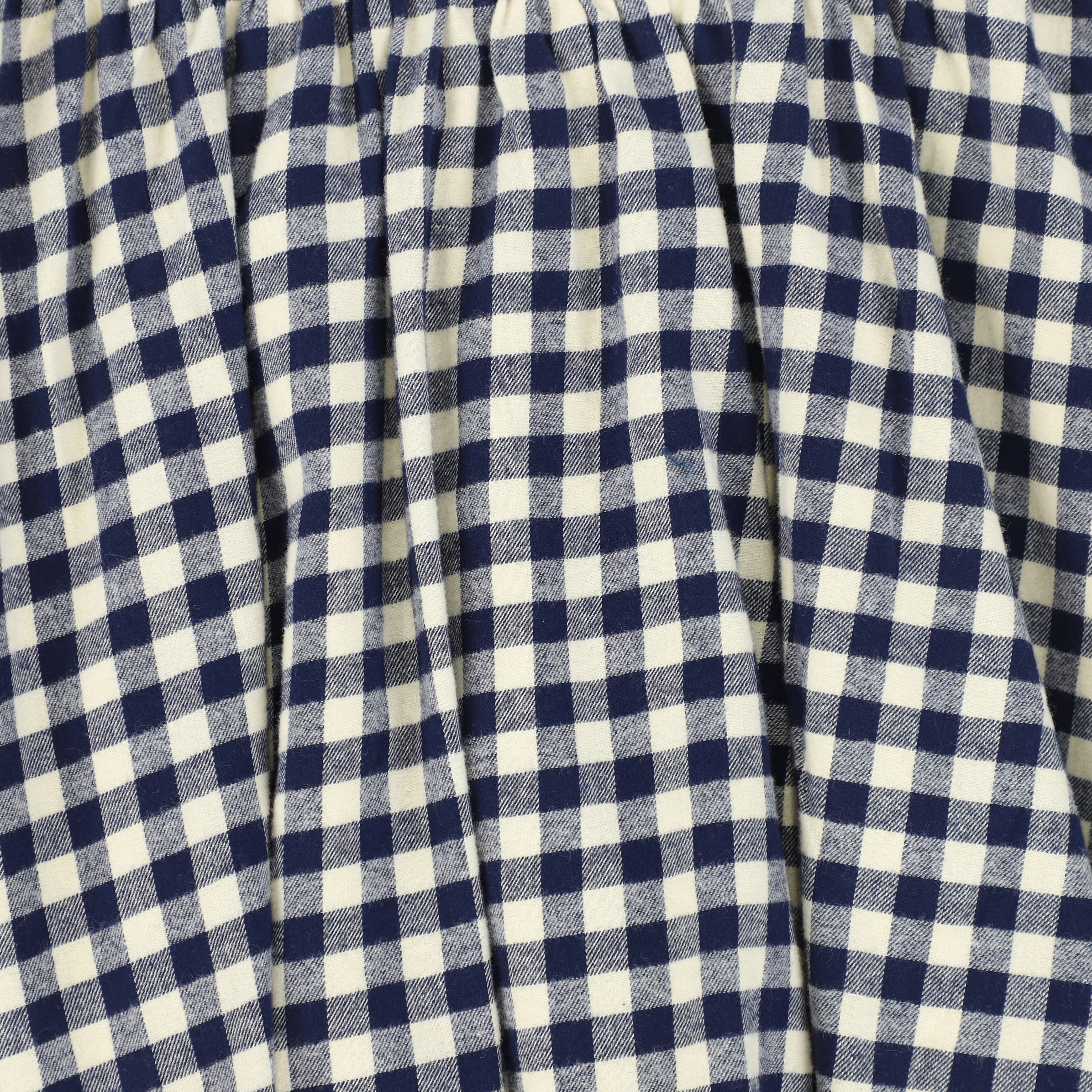 Bace Collection Navy Flannel Gingham Waisted Flare Skirt [FINAL SALE] - Image 3