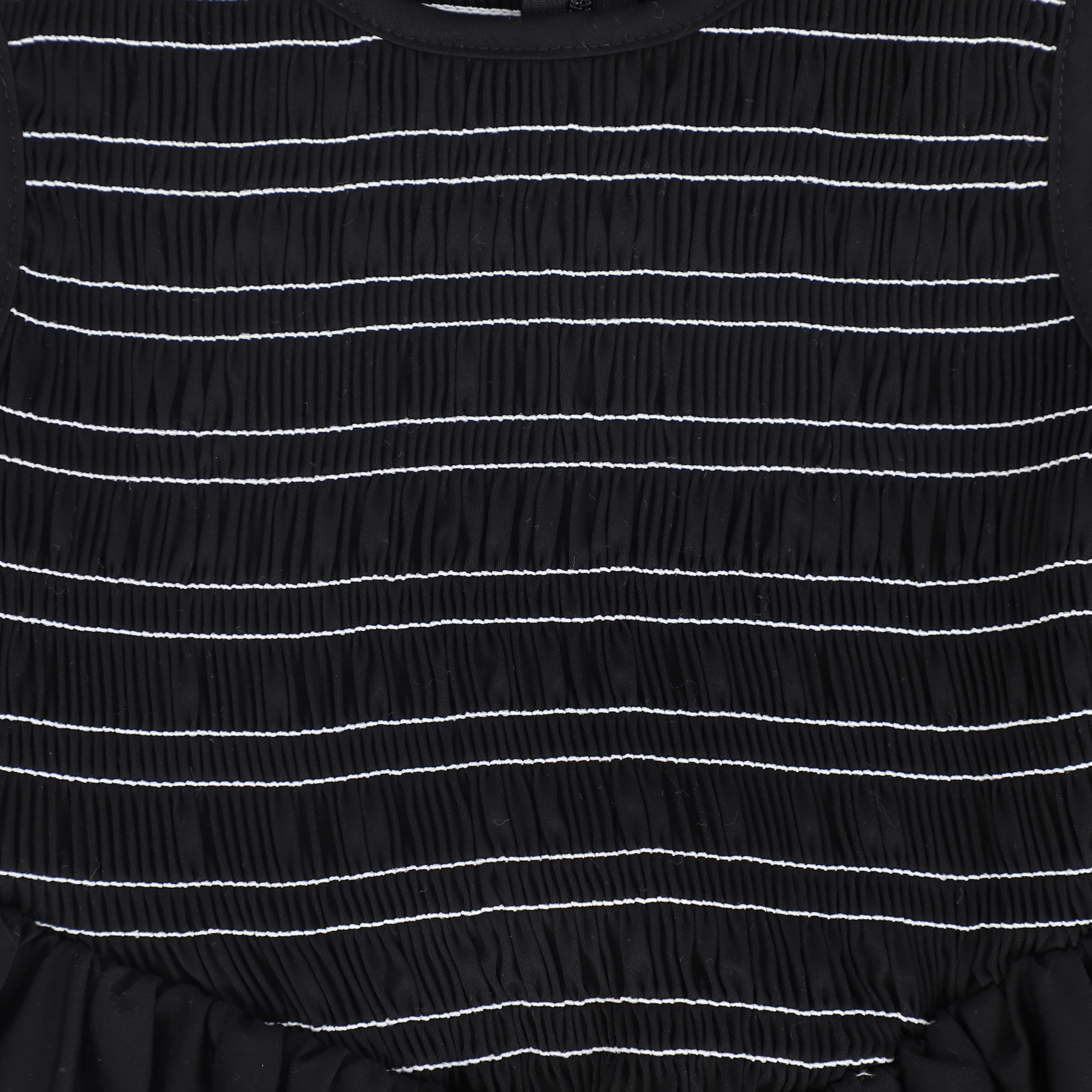 BAMBOO BLACK GATHERED V WAIST MAXI JUMPER [FINAL SALE] - Image 3