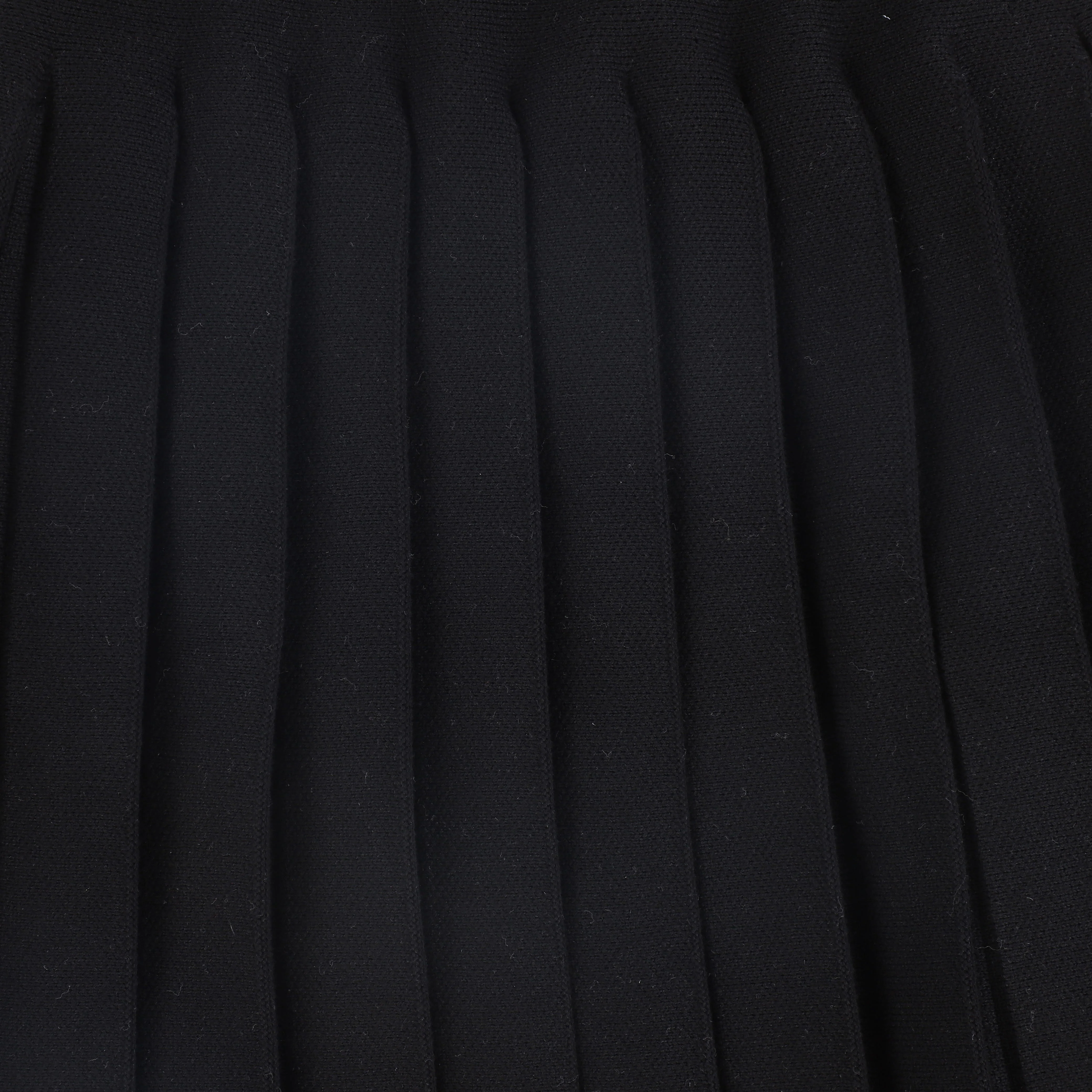 BAMBOO BLACK KNIT DROP PLEAT SKIRT [FINAL SALE] - Image 3