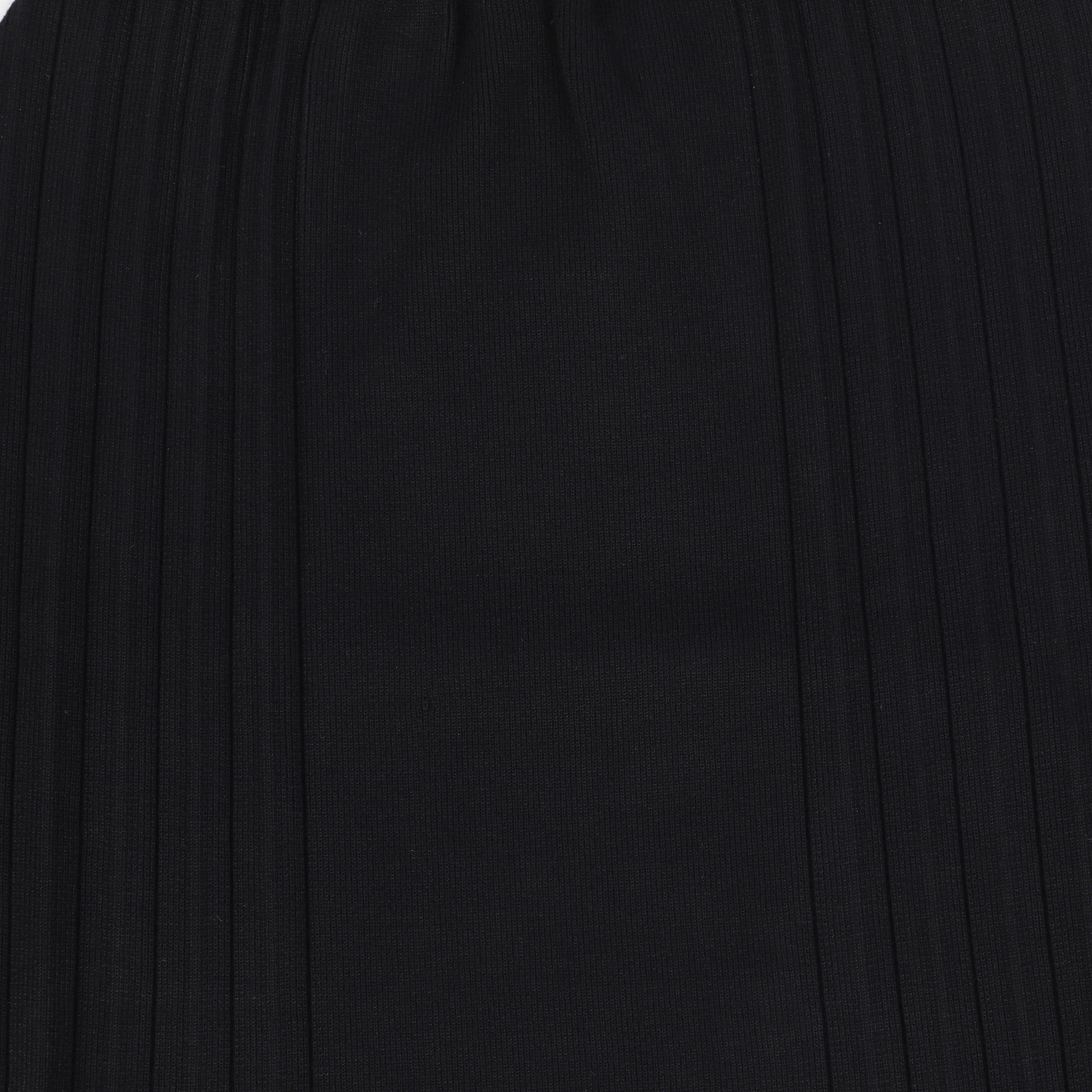 Bamboo Black Knit Pleated Detail Skirt [FINAL SALE] - Image 3