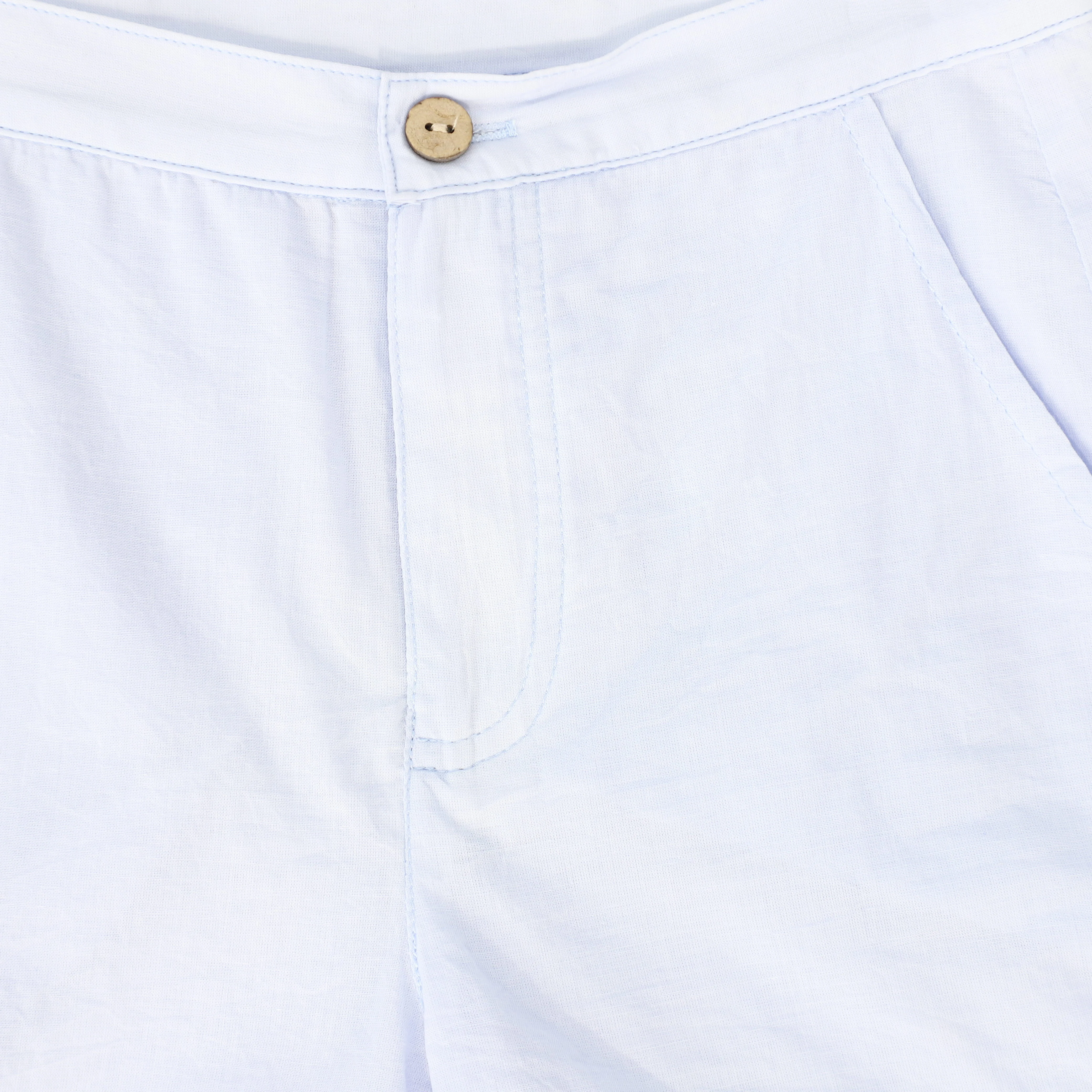 BAMBOO LIGHT BLUE TRIM SHORTS [FINAL SALE] - Image 3