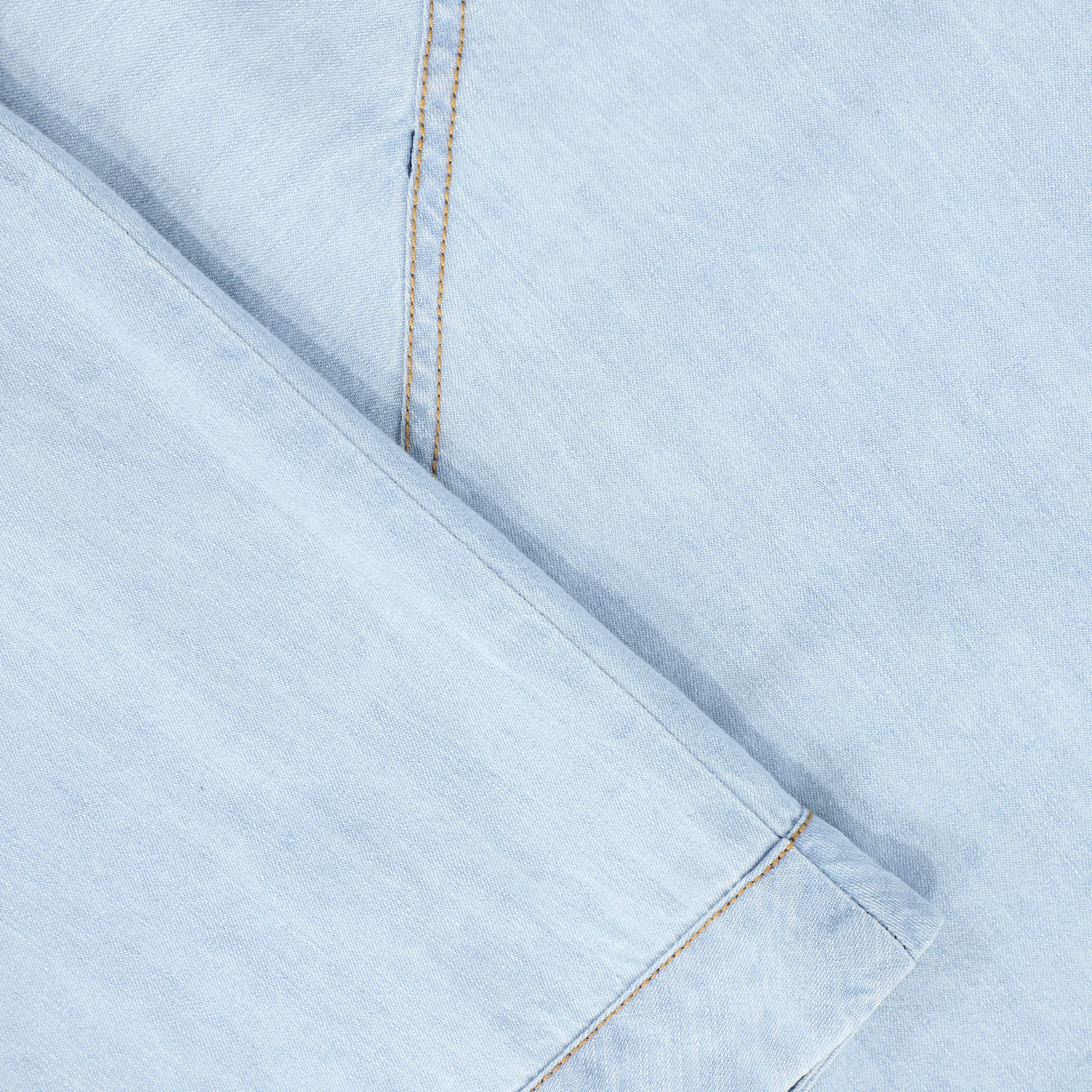 BAMBOO LIGHT BLUE DENIM FLAIR SKIRT [FINAL SALE] - Image 3
