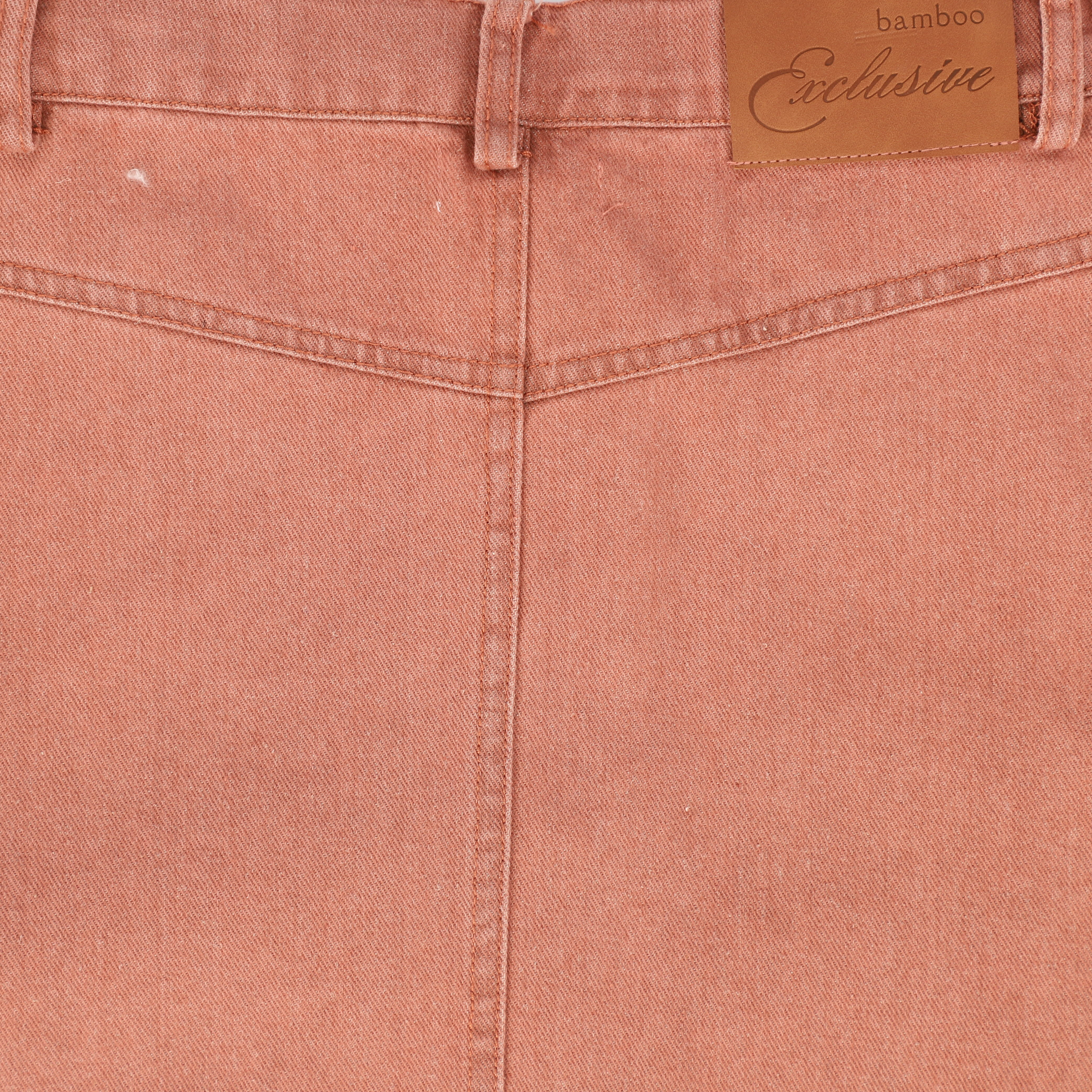 BAMBOO MAUVE DENIM SIDE POCKET MAXI SKIRT [FINAL SALE] - Image 4