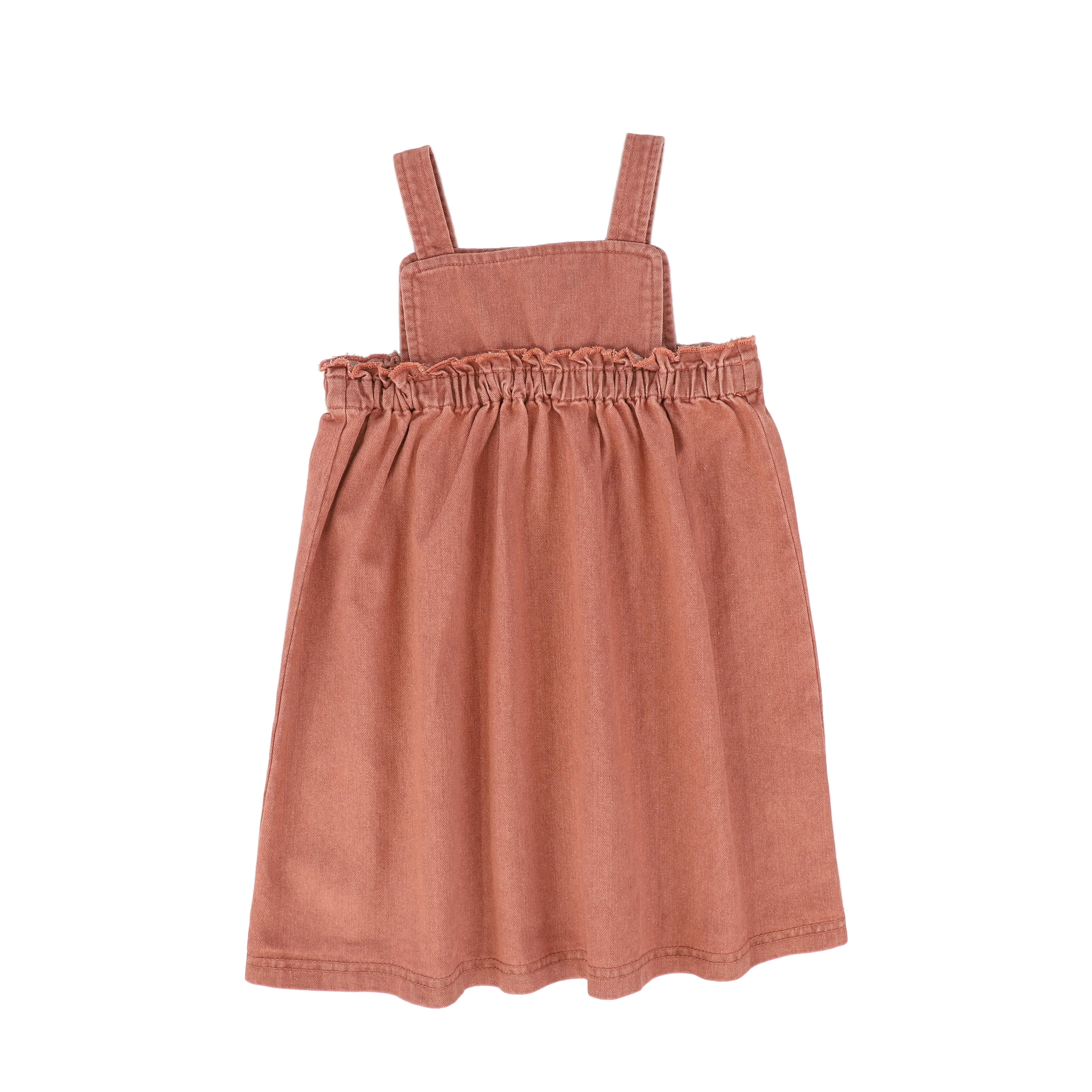 BAMBOO MAUVE EMBLEM HIGH WAISTED RUFFLE JUMPER [FINAL SALE] - Image 2