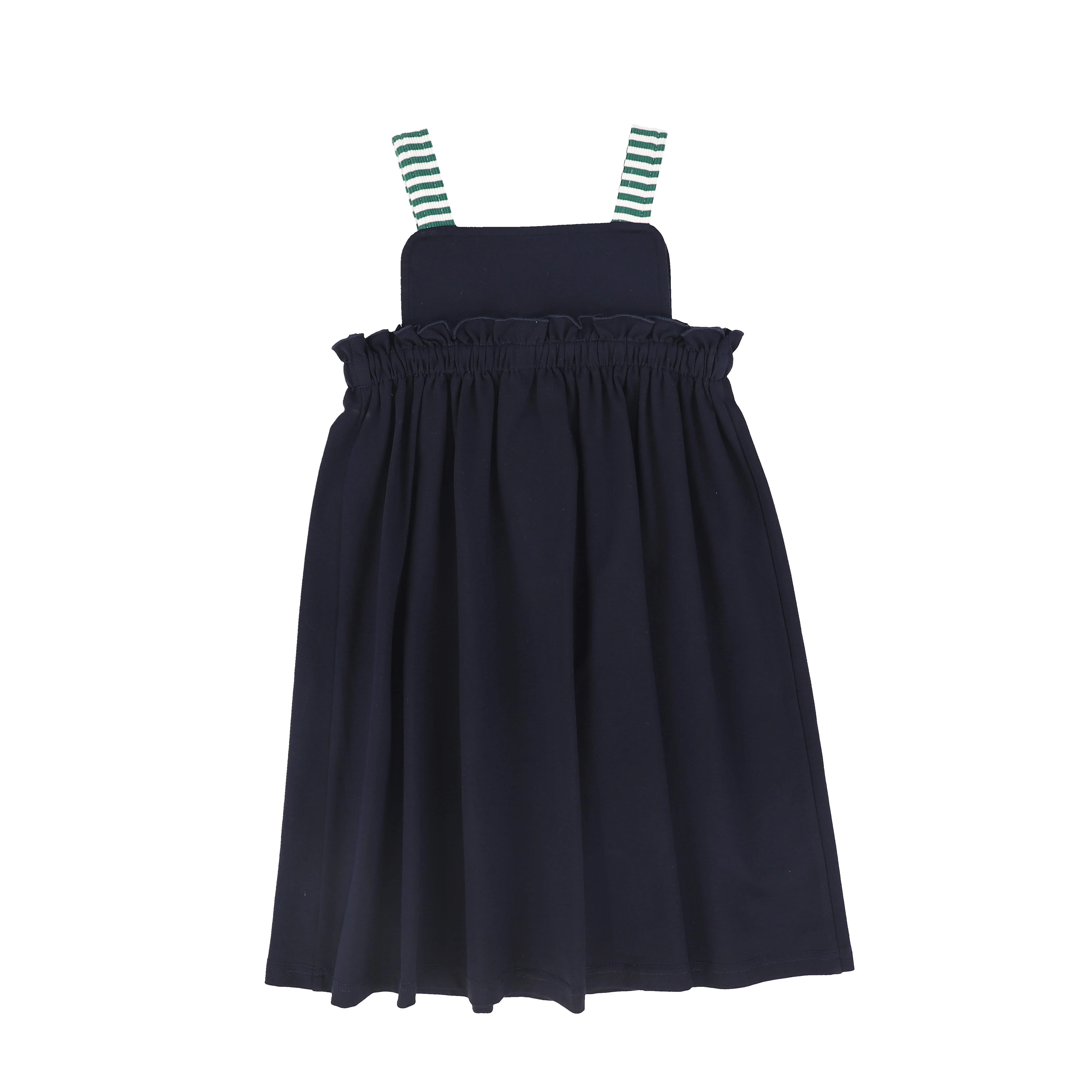 BAMBOO NAVY EMBLEM TRIM HIGH WAIST JUMPER [FINAL SALE] - Image 2