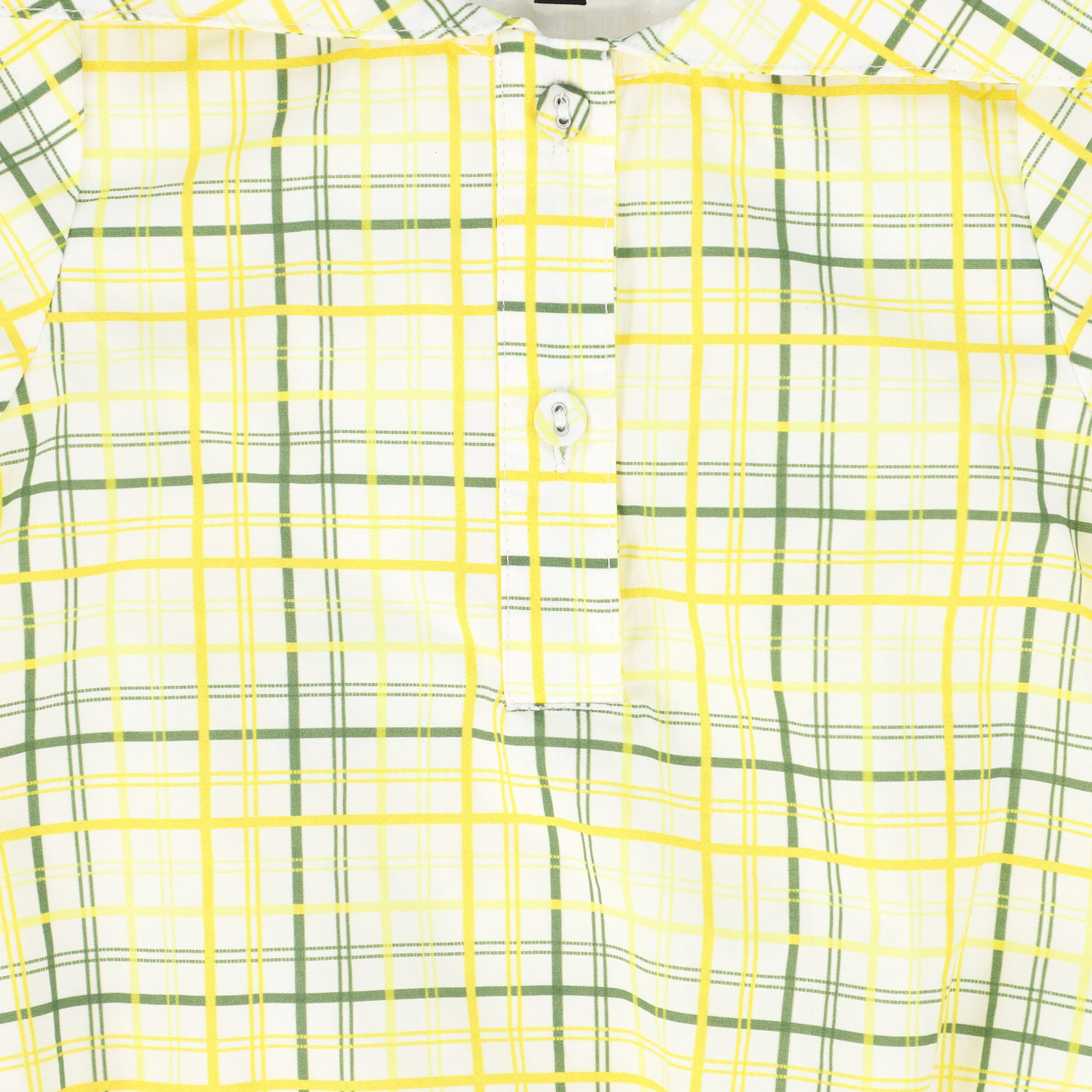 BAMBOO YELLOW PLAID SAILOR COLLAR ROMPER [FINAL SALE] - Image 3