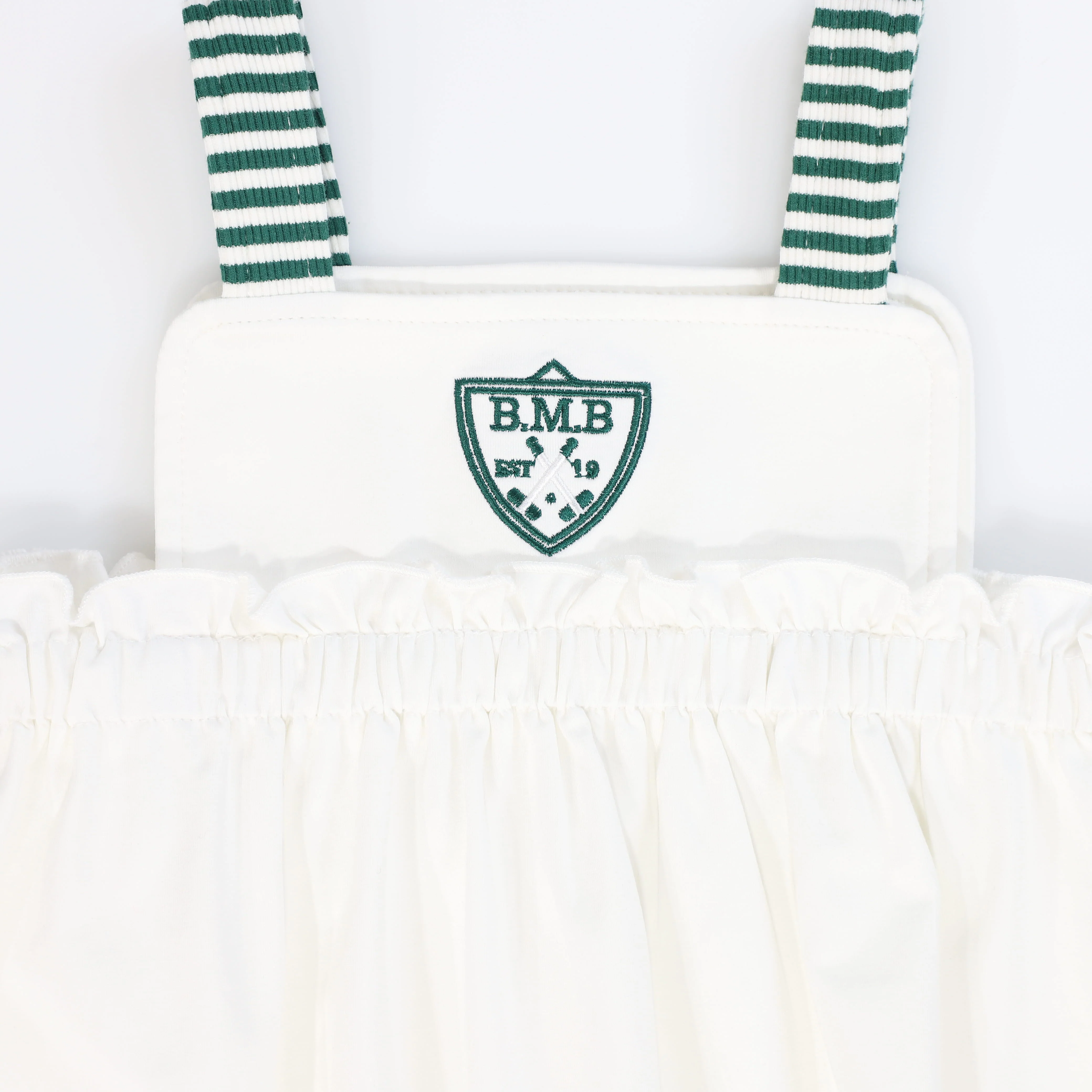 BAMBOO WHITE EMBLEM TRIM HIGH WAIST JUMPER [FINAL SALE] - Image 3