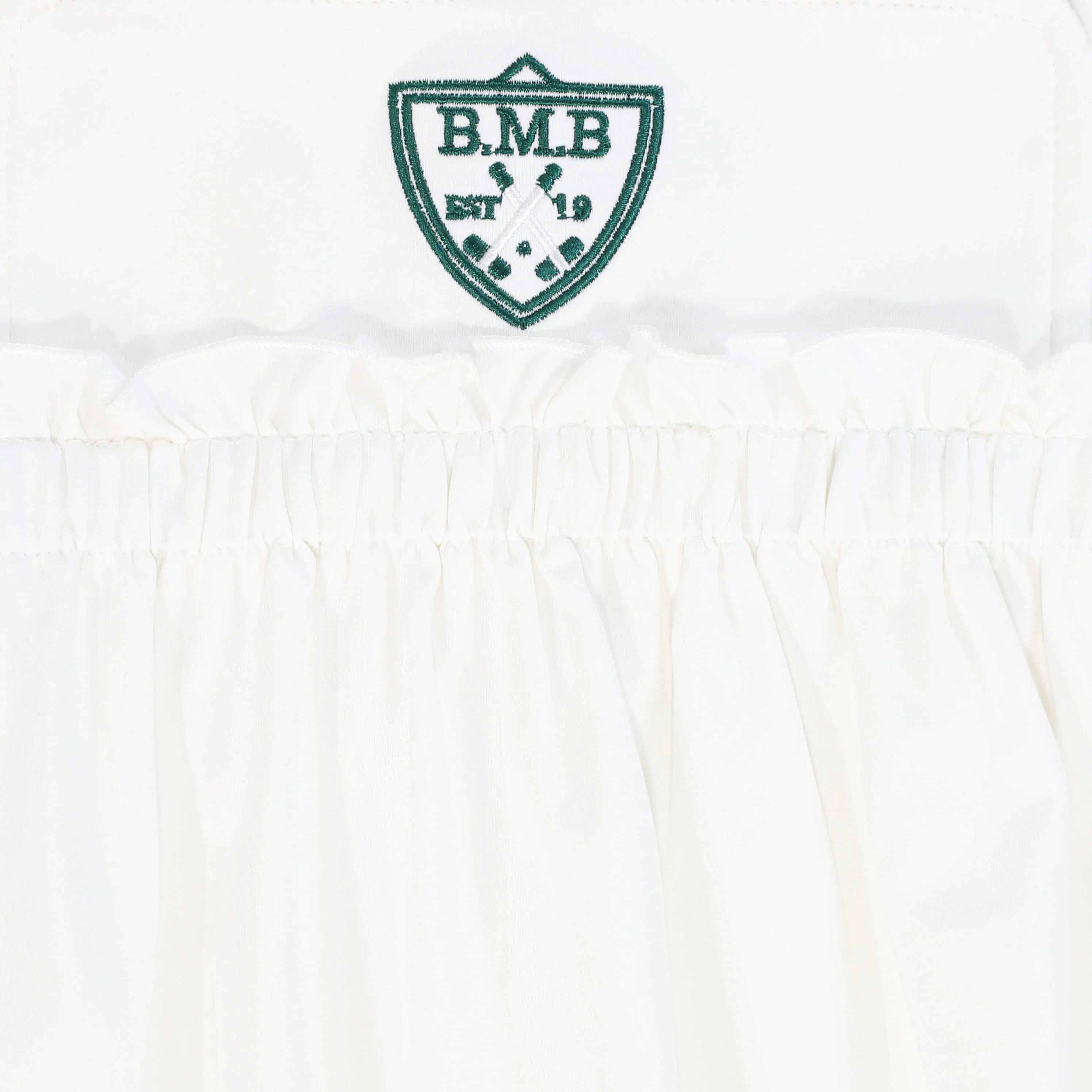 BAMBOO WHITE EMBLEM TRIM HIGH WAIST JUMPER [FINAL SALE] - Image 4