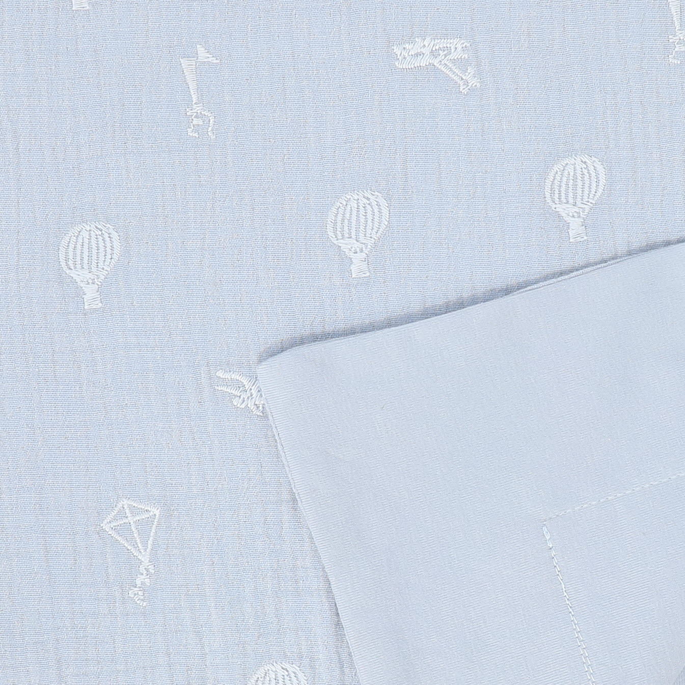 BEBE JOLEE BLUE HOT AIR BALLOON BLANKET - Image 3