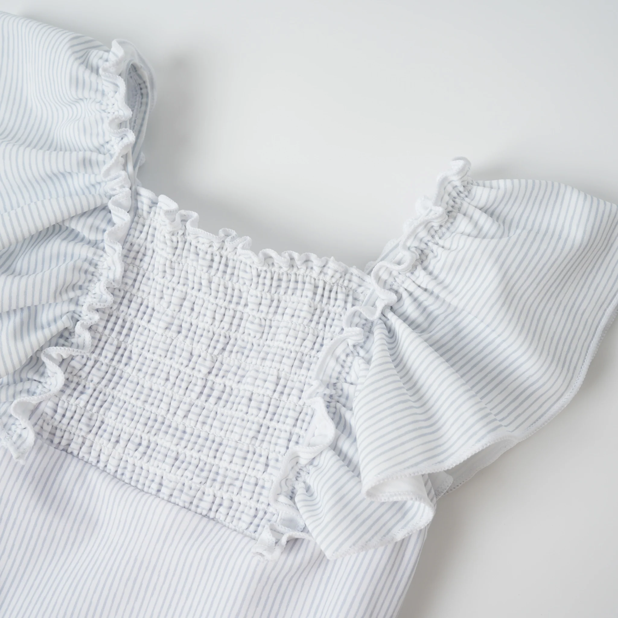 COCO BLANC STRIPE RUCHED SWIMSUIT - Image 2