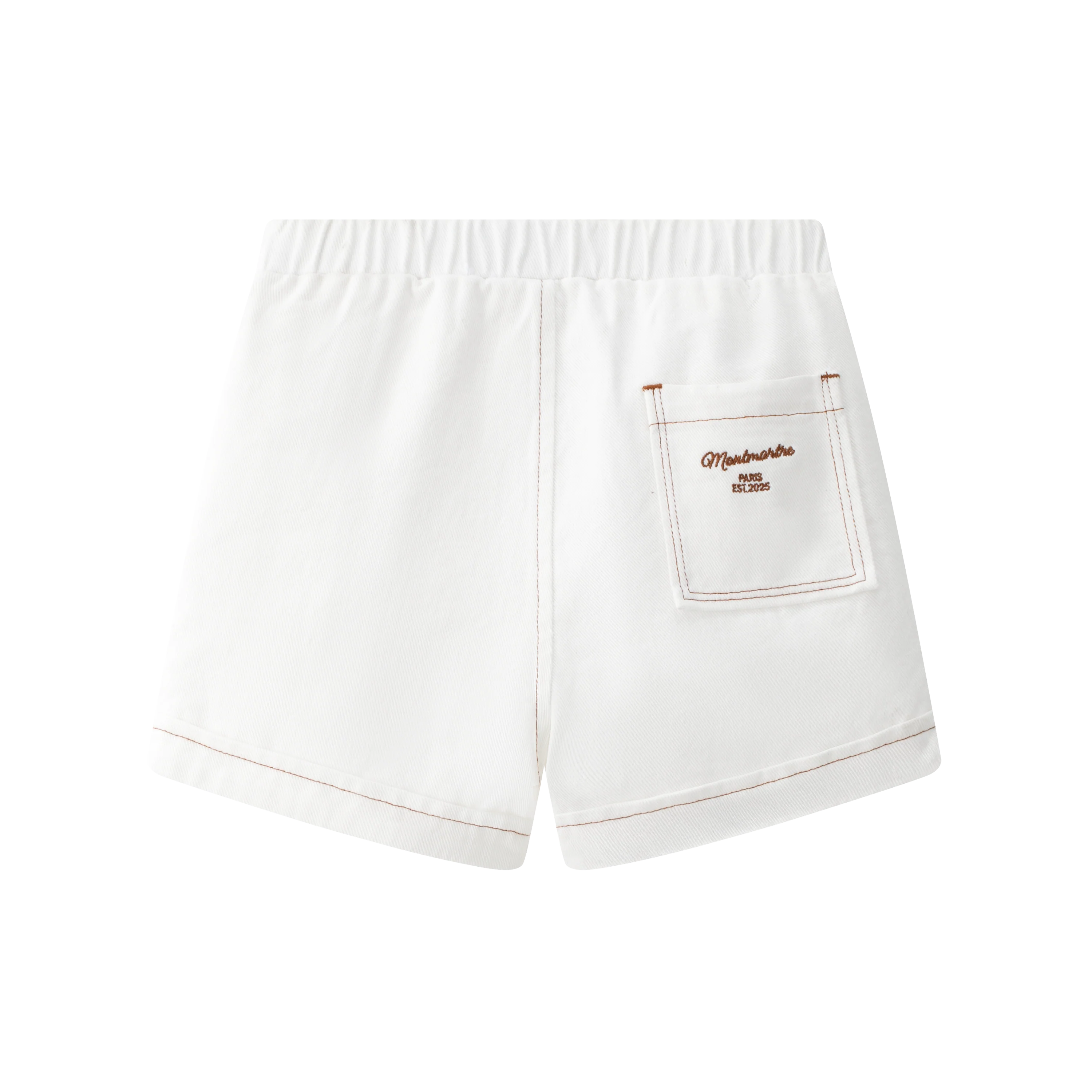 COCO BLANC WHITE DENIM SHORTS [FINAL SALE] - Image 2