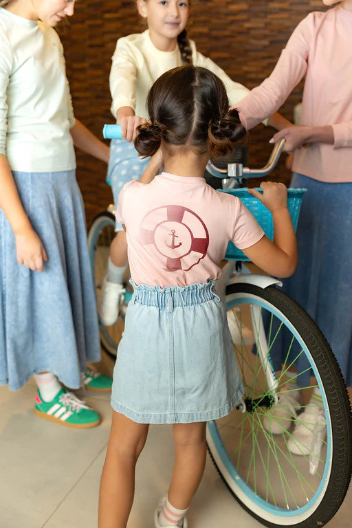 ELLE RAE PINK EMBLEM T-SHIRT [FINAL SALE] - Image 4