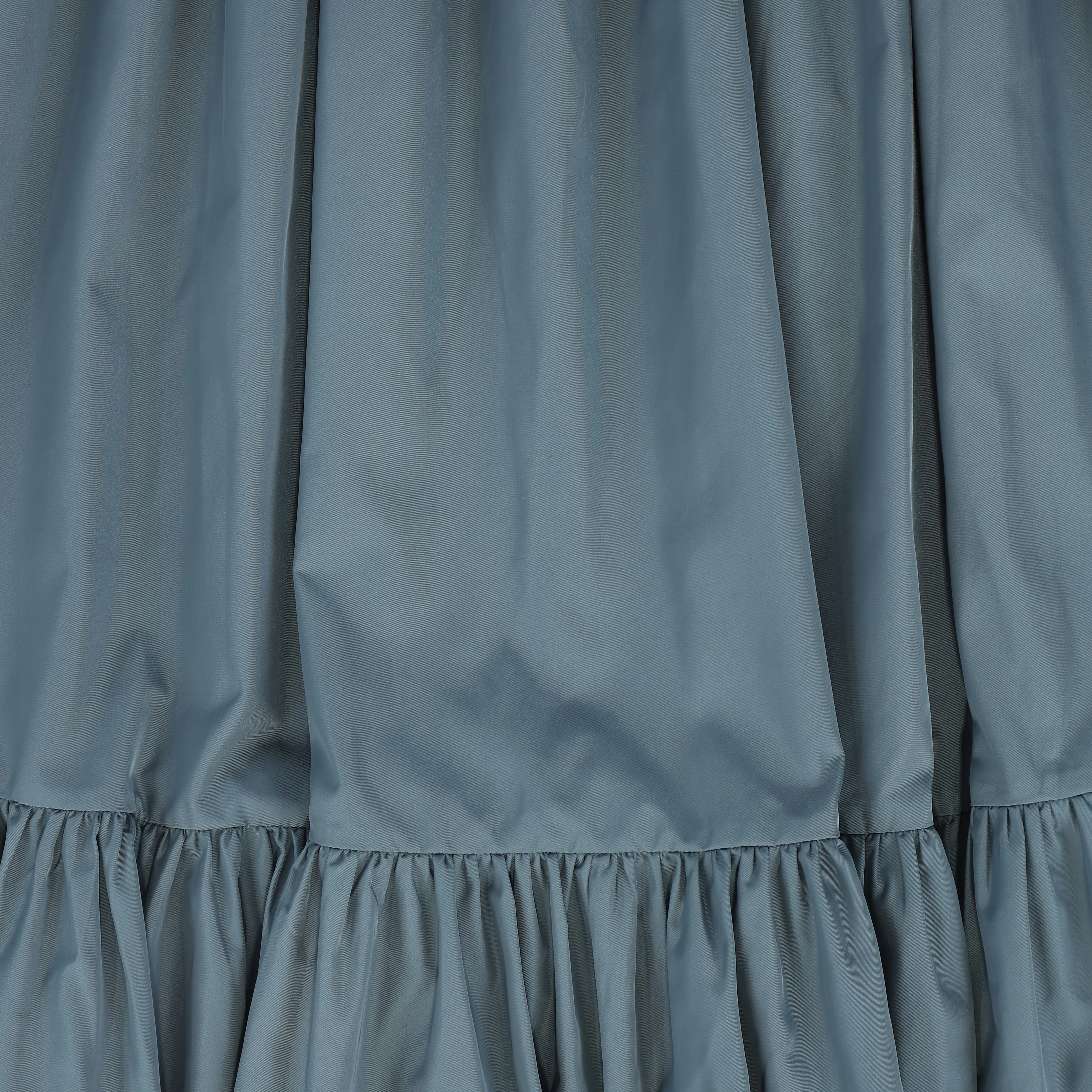 FRANCESCA GUILIANO DUSTY BLUE GATHERED TIER MAXI SKIRT [FINAL SALE] - Image 3