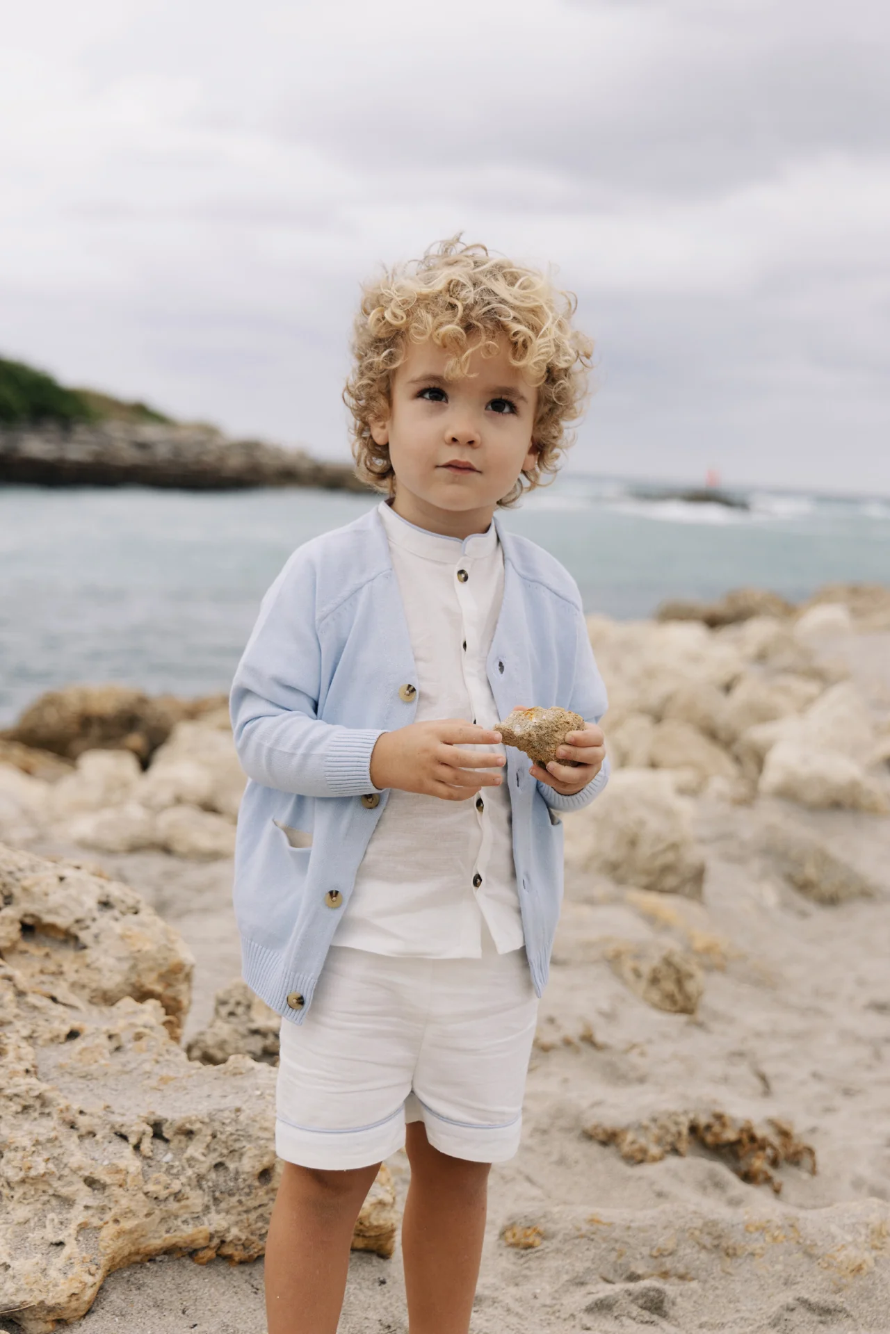 KIN & KIN LIGHT BLUE POCKET CARDIGAN [FINAL SALE] - Image 2