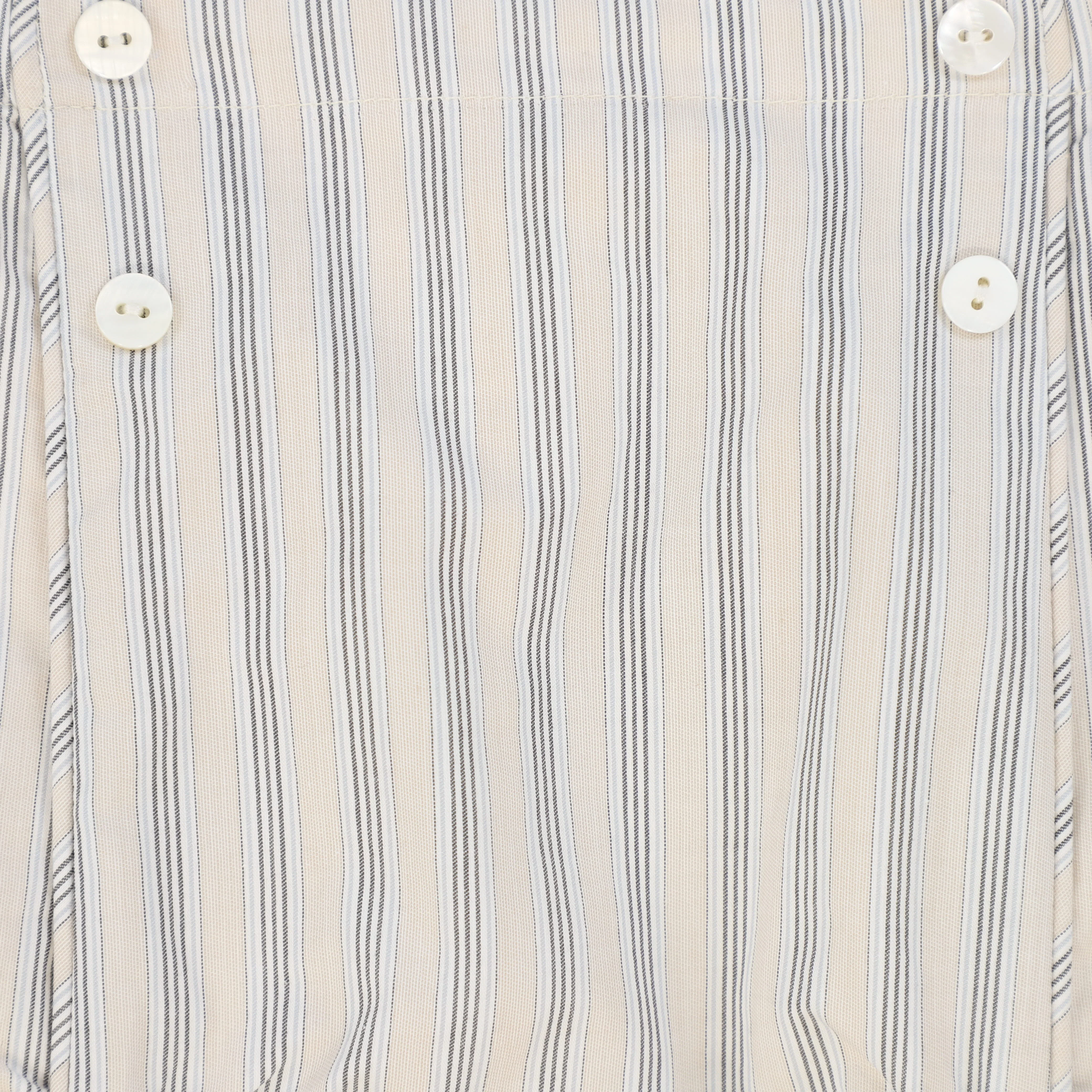 LE BOURDON BEIGE DOUBLE STRIPE BUTTON BLOOMERS [FINAL SALE] - Image 3
