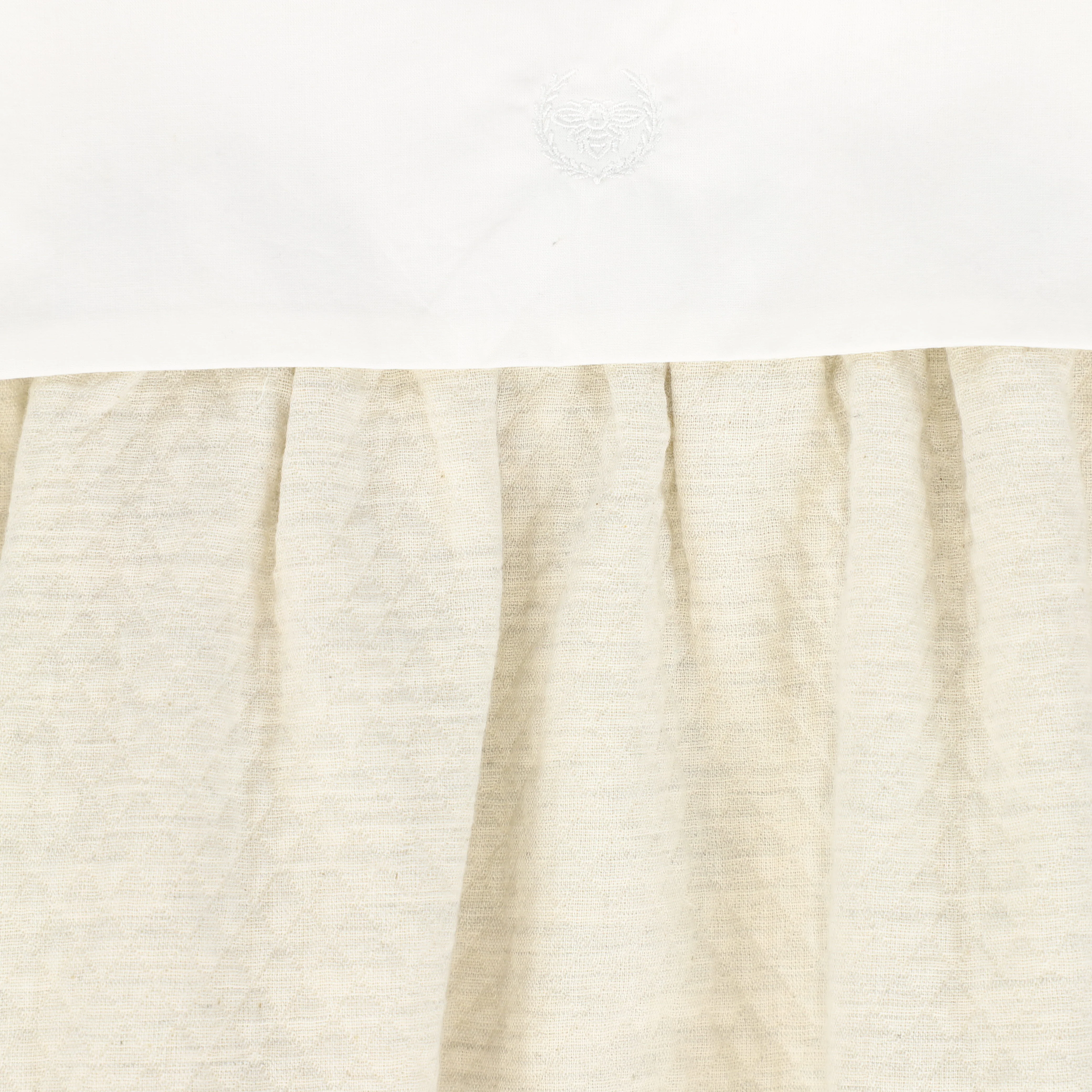 LE BOURDON CREAM TEXTURED COLLAR ROMPER [FINAL SALE] - Image 3