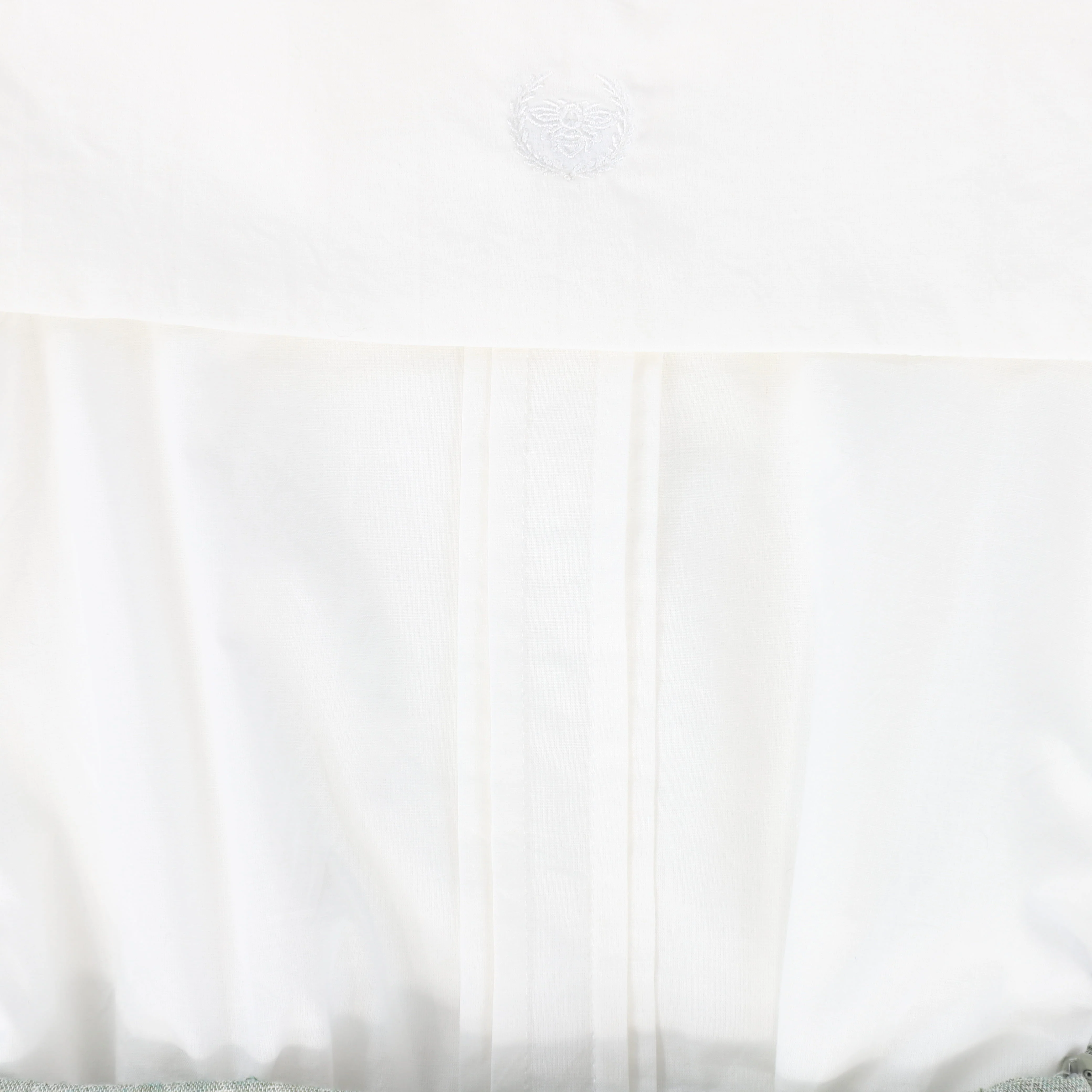 LE BOURDON GREEN TEXTURED PIPED TRIM SHORTS SET [FINAL SALE] - Image 3