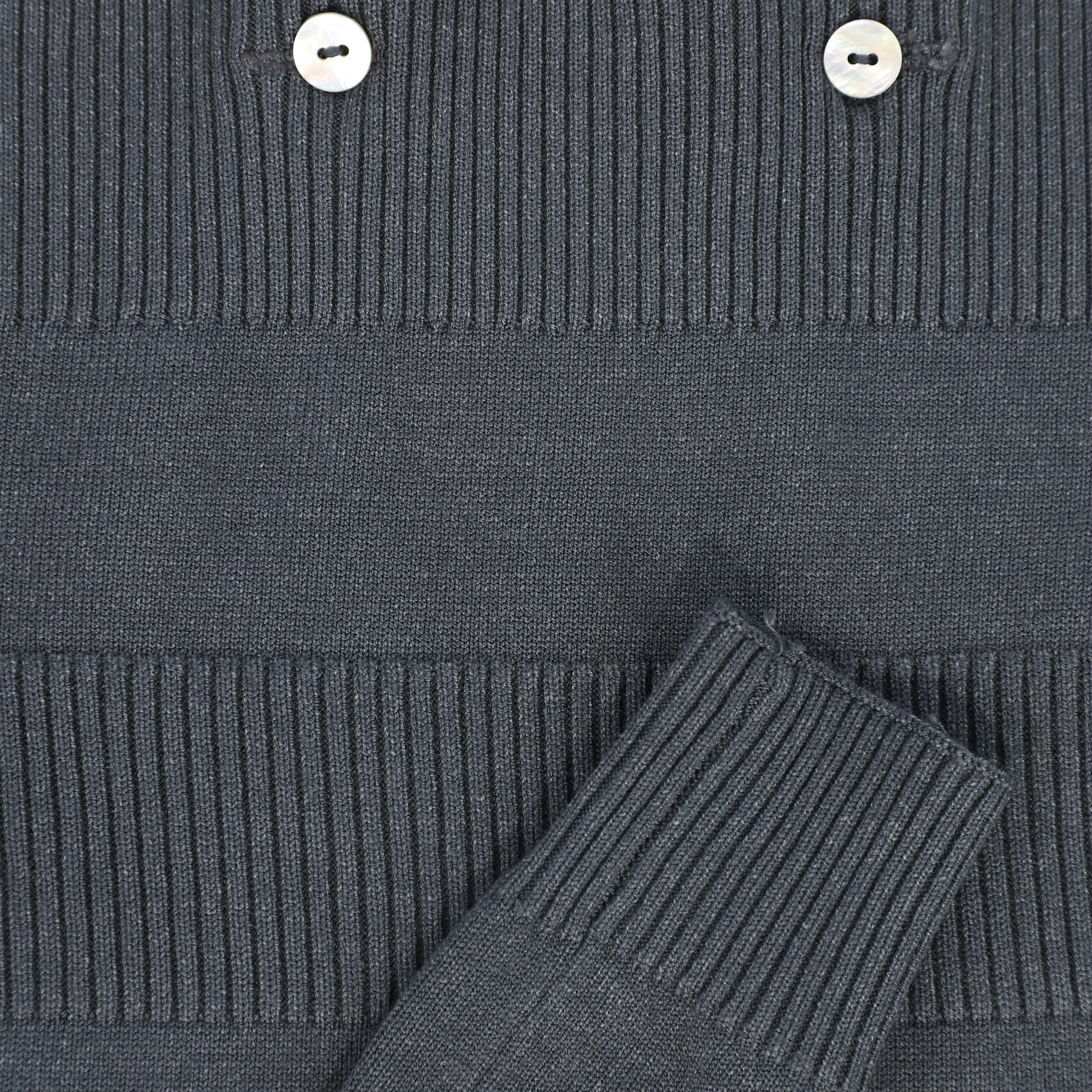 LE BOURDON GREY KNIT SUSPENDER OVERALLS [FINAL SALE] - Image 3