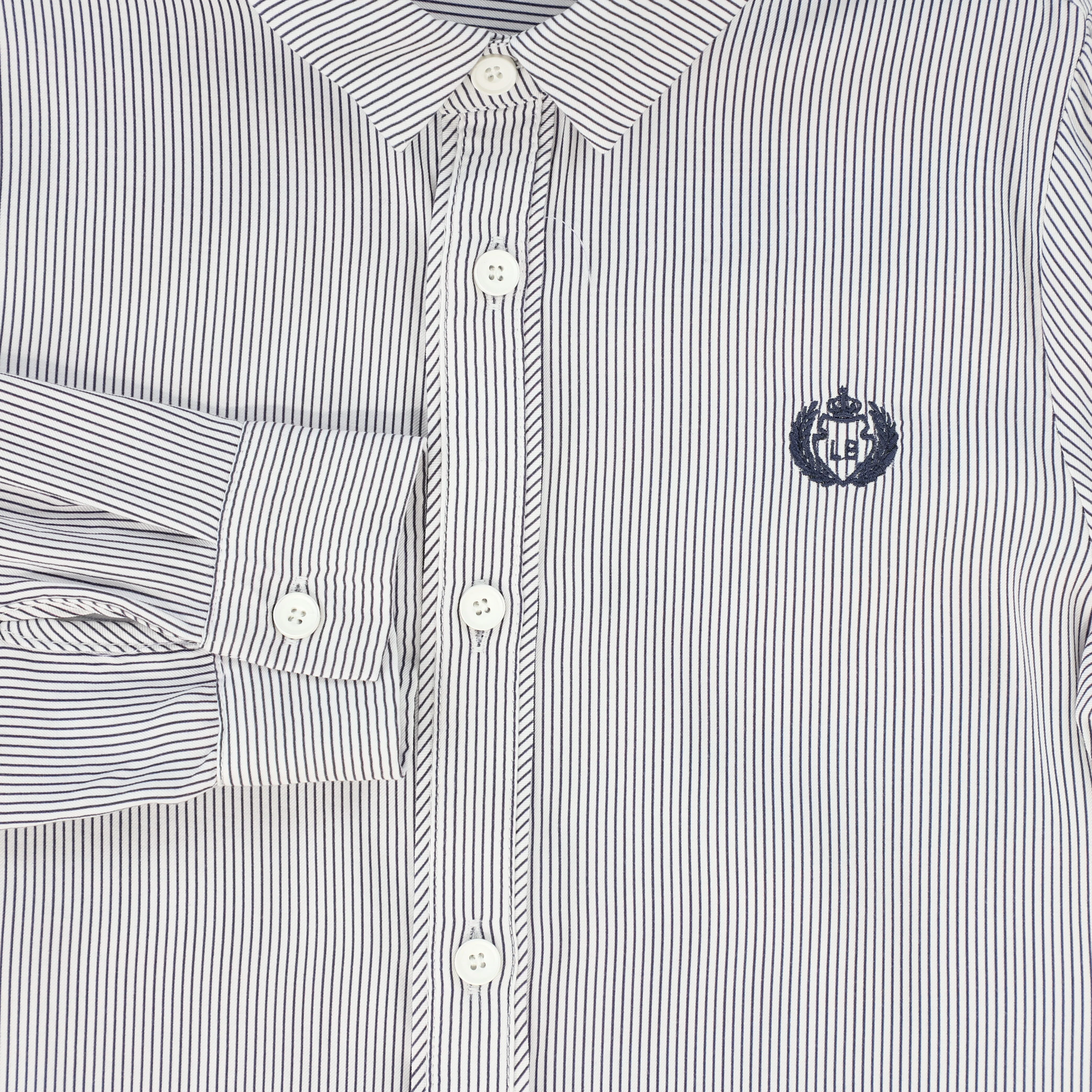 LE BOURDON NAVY/WHITE COLLAR BLOUSE [FINAL SALE] - Image 3