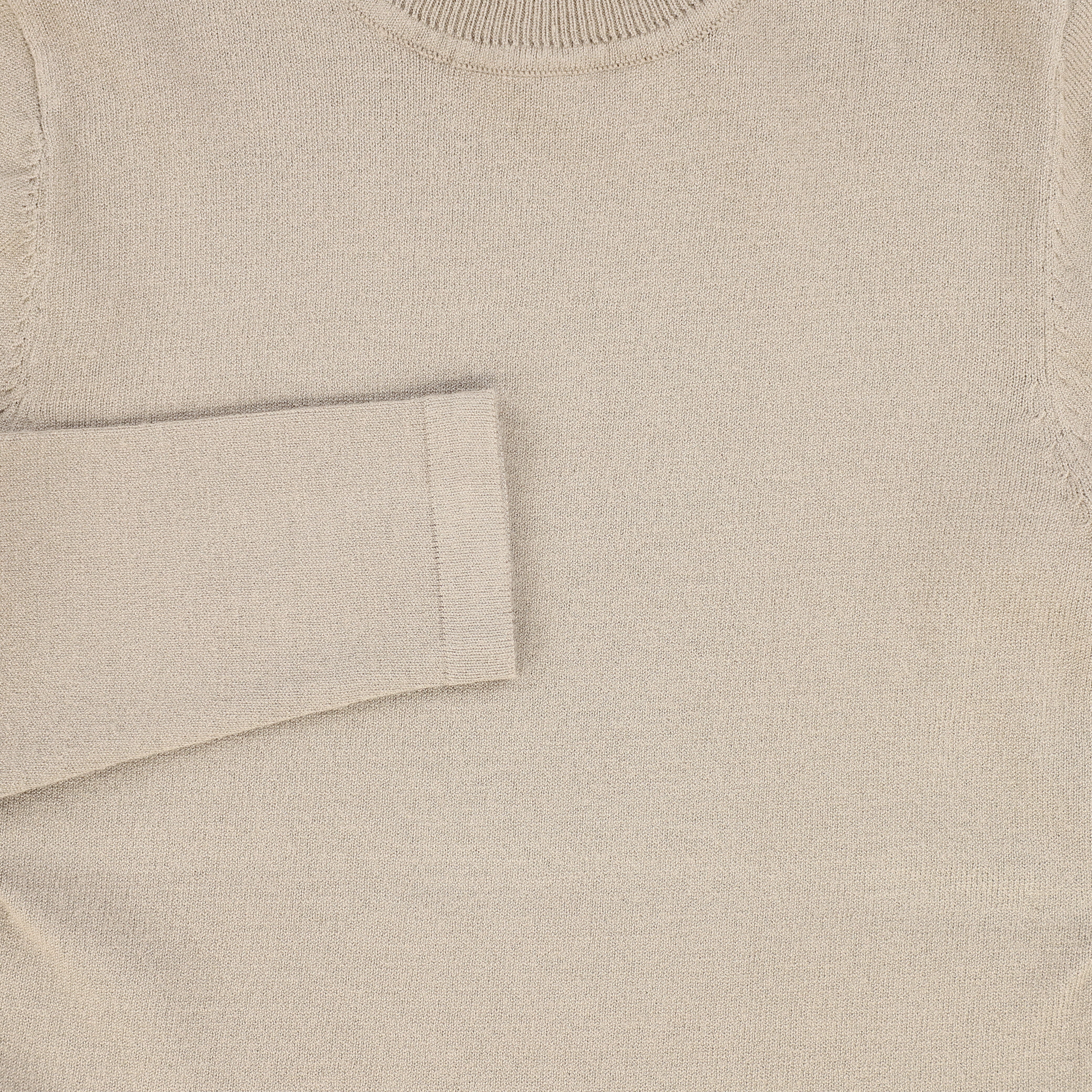LE BOURDON OATMEAL FITTED TURTLENECK [FINAL SALE] - Image 3