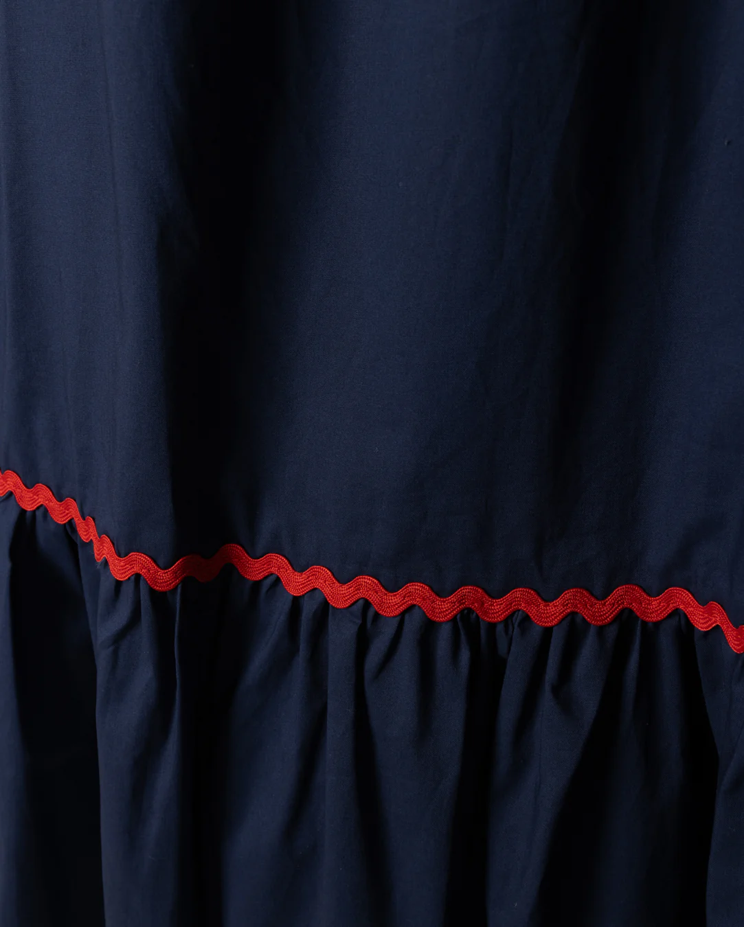 LILOU NAVY POPLIN SQUARE NECK MAXI DRESS [FINAL SALE] - Image 2