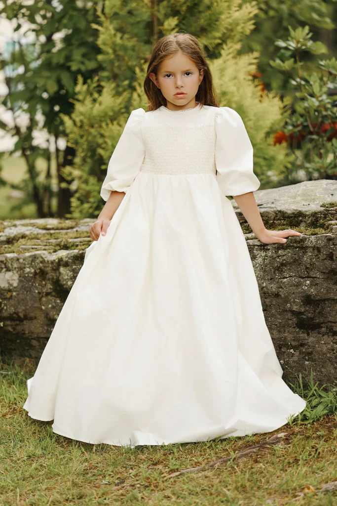 LITTLE TEMPEST WHITE TAFFETA GOWN - Image 2