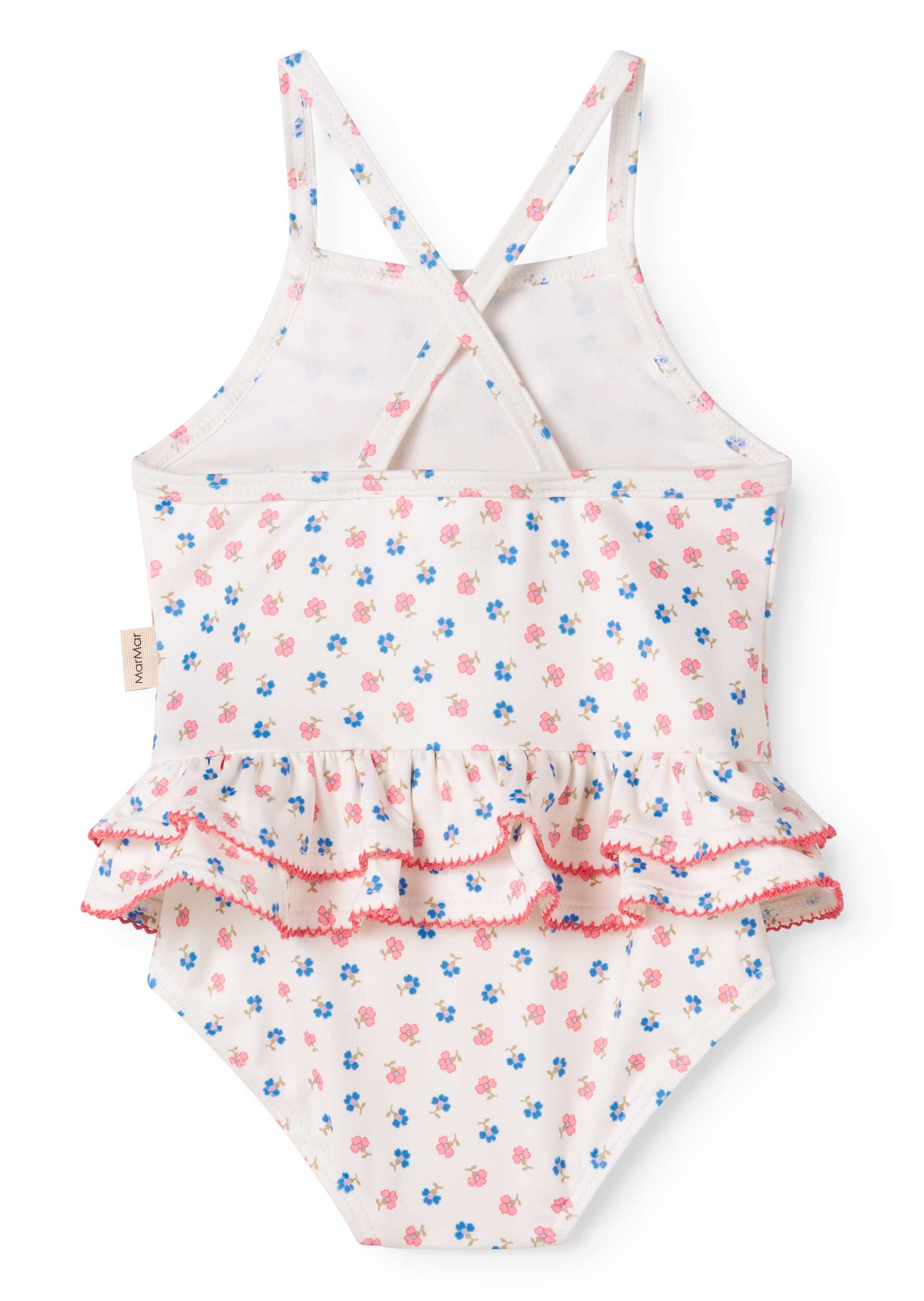 MARMAR COPENHAGEN PALE PINK TINY FLOWER RUFFLE LAYER SWIMSUIT - Image 2