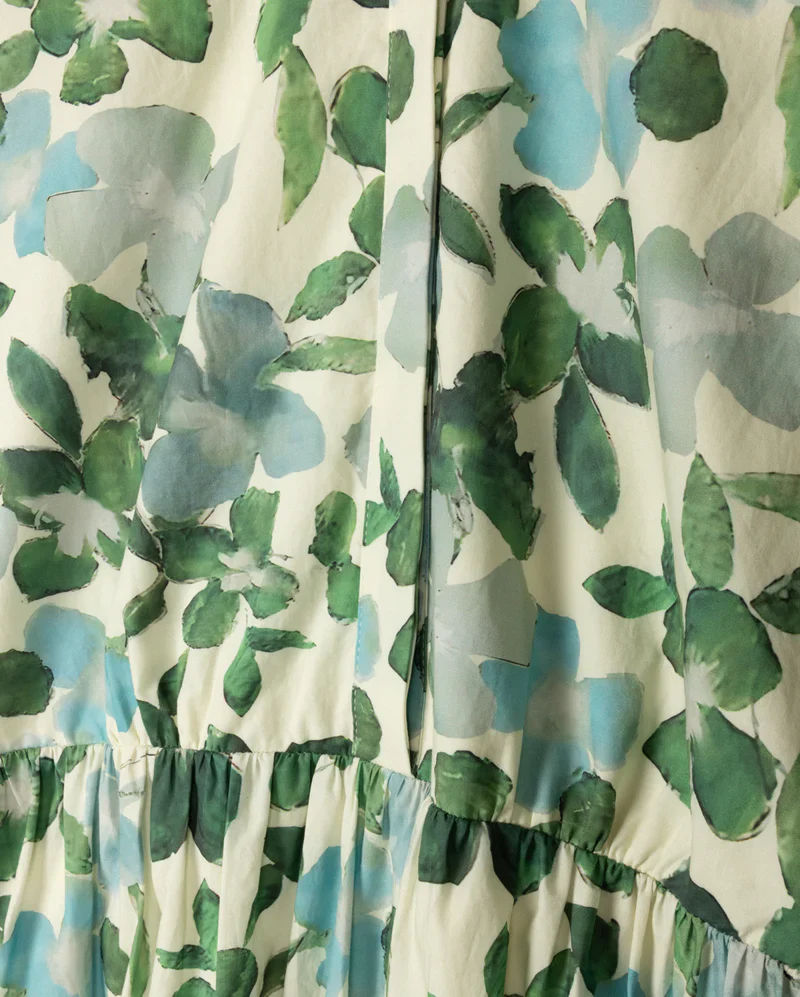 NOVELLA GREEN LEAFY DRESS [FINAL SALE] - Image 2