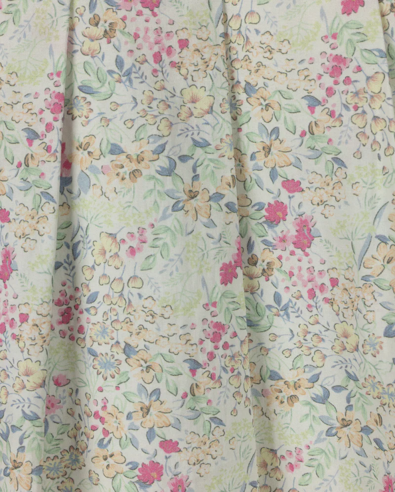 ONE CHILD  MINT/PINK FLORAL PLEAT SKIRT [FINAL SALE] - Image 2