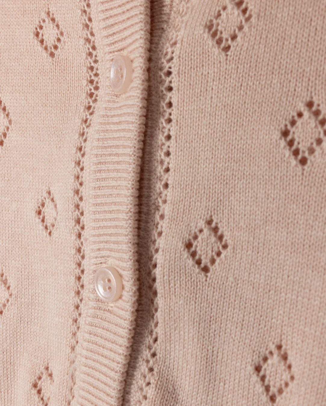 ONE CHILD MAUVE POINTELLE CARDIGAN [FINAL SALE] - Image 2
