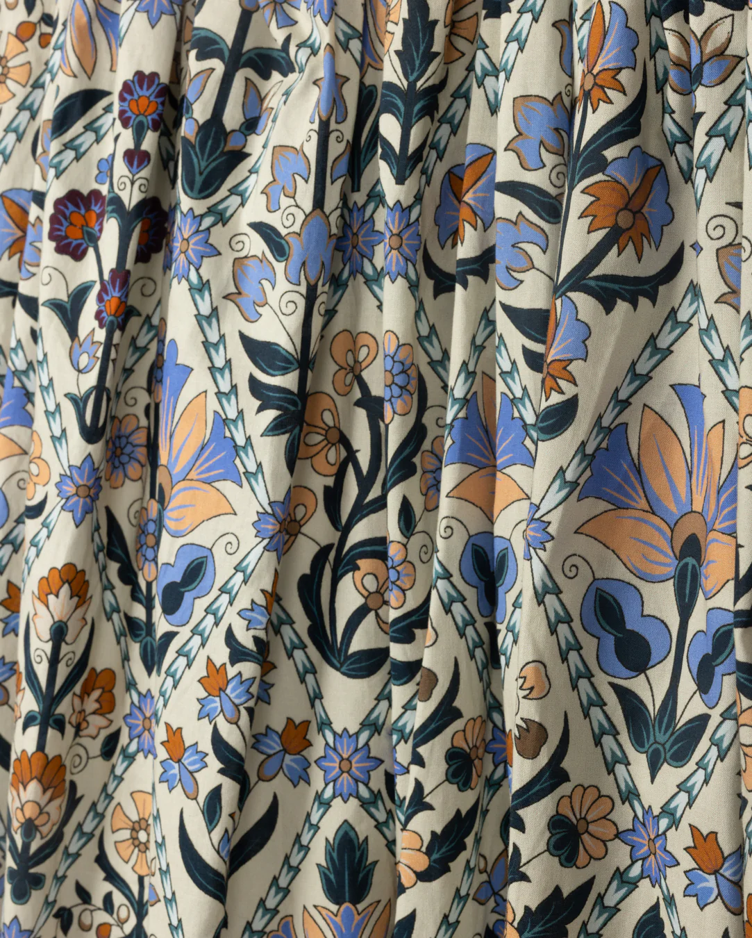 PAPILLON FLORAL PATCHWORK SMOCKED MAXI DRESS [FINAL SALE] - Image 2