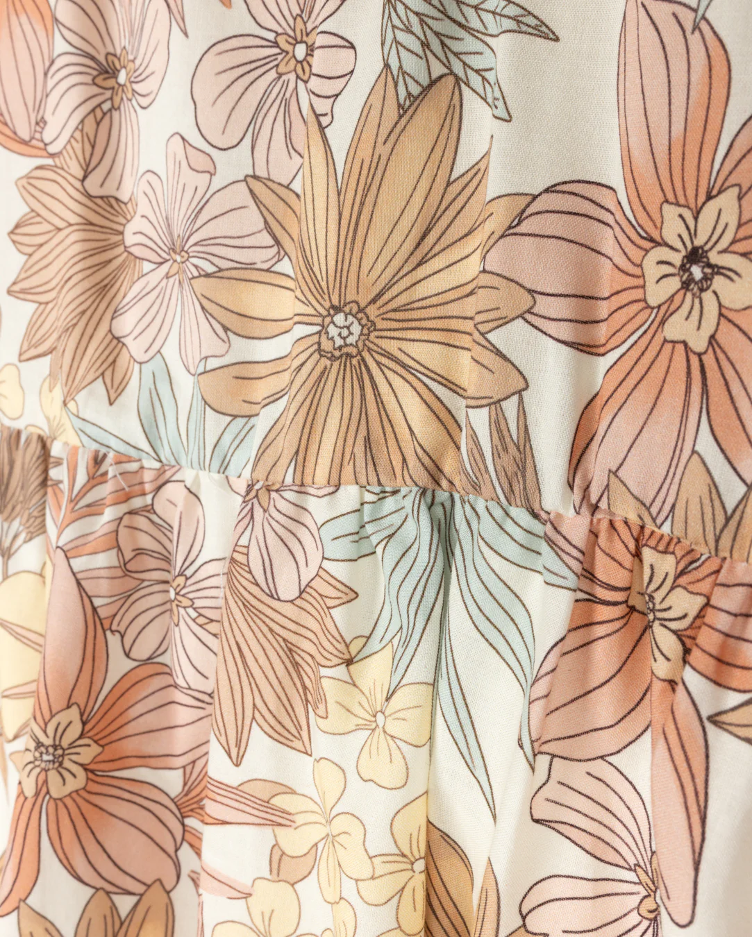 PAPILLON FLORAL RUFFLE TRIM MAXI DRESS [FINAL SALE] - Image 2