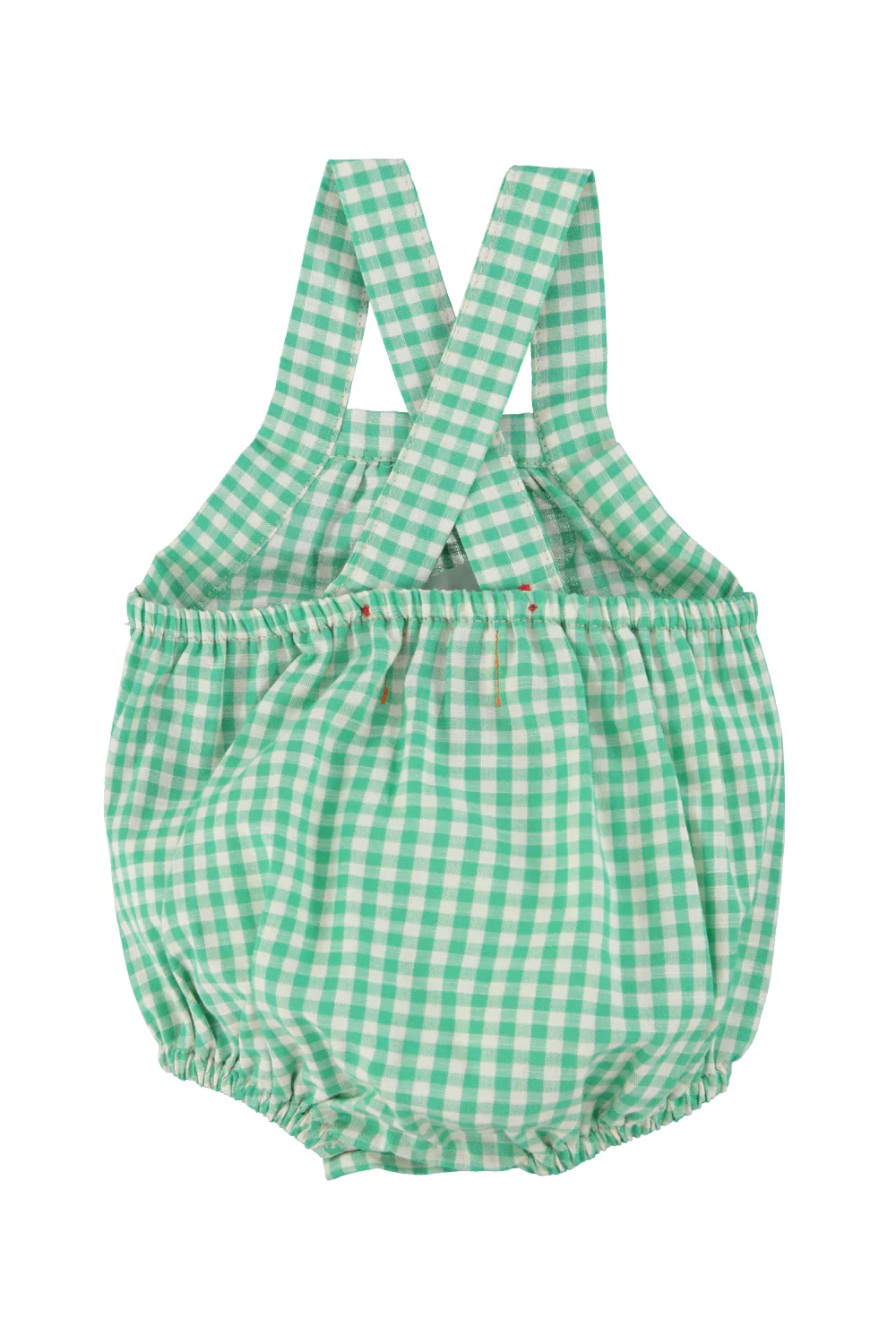 PIUPIUCHICK GREEN CHECKED ROMPER [FINAL SALE] - Image 2