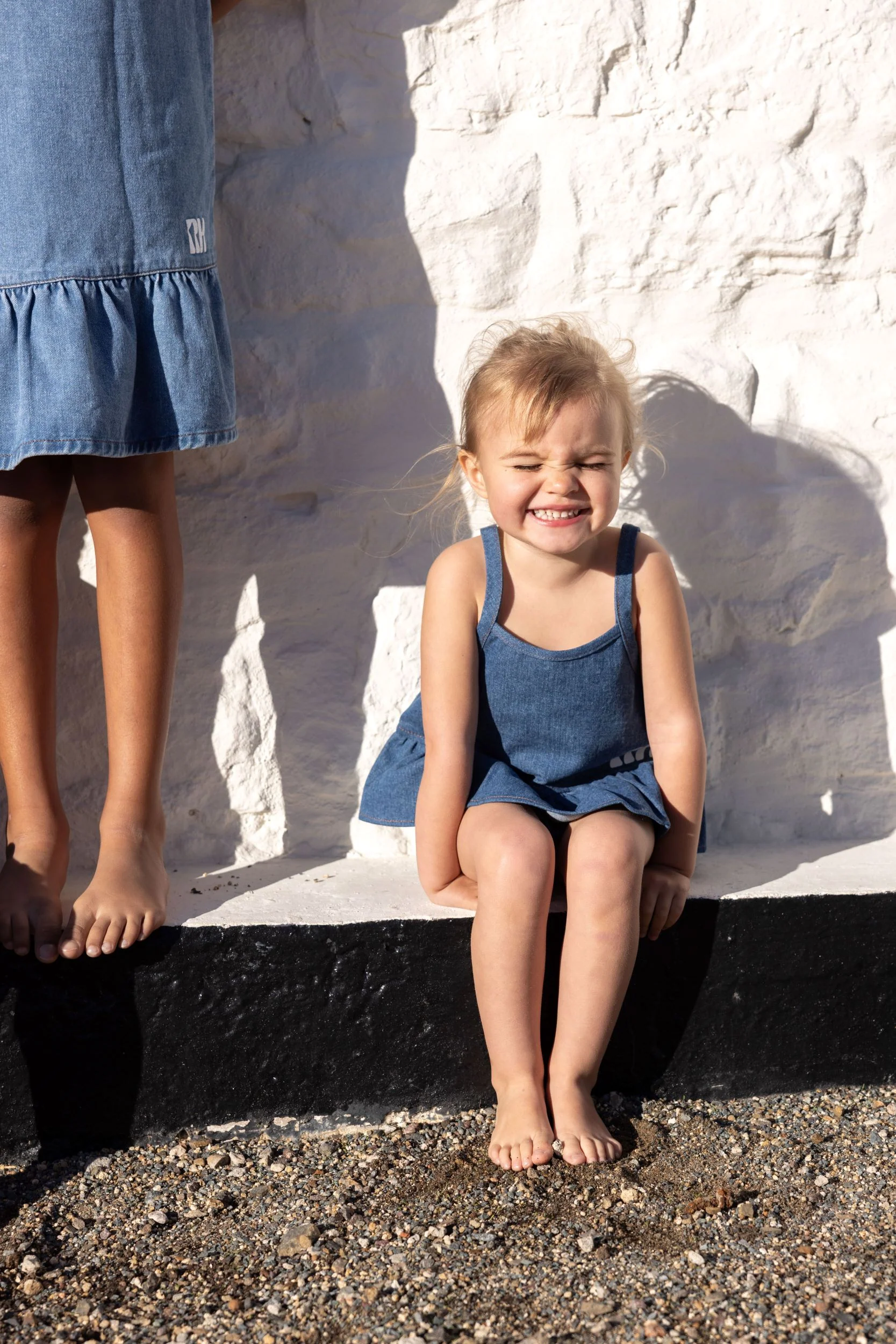 RETRO KID DENIM RUFFLE BLOOMER SET [FINAL SALE] - Image 2