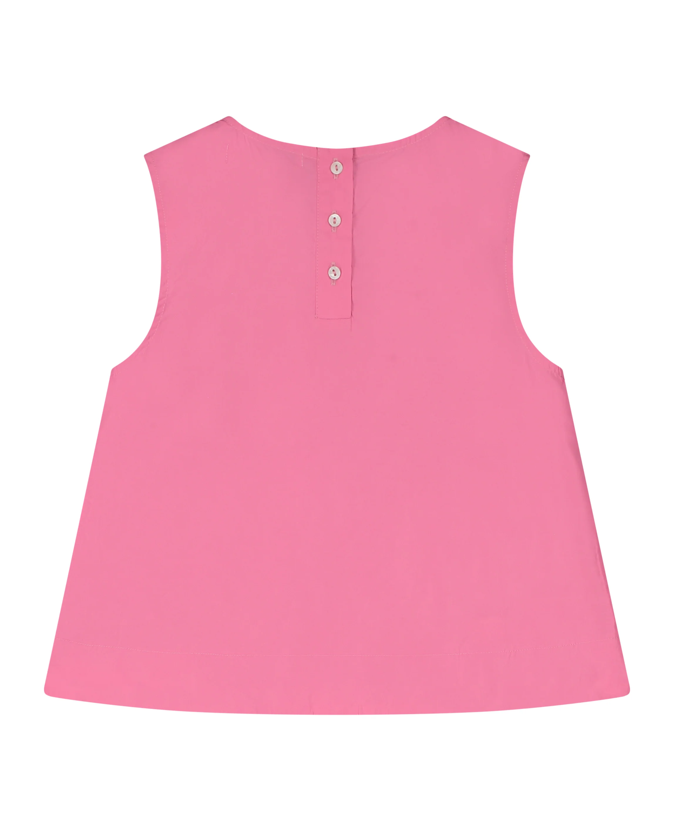 TANGERINE PINK TAFFETA A-LINE BLOUSE [FINAL SALE] - Image 2