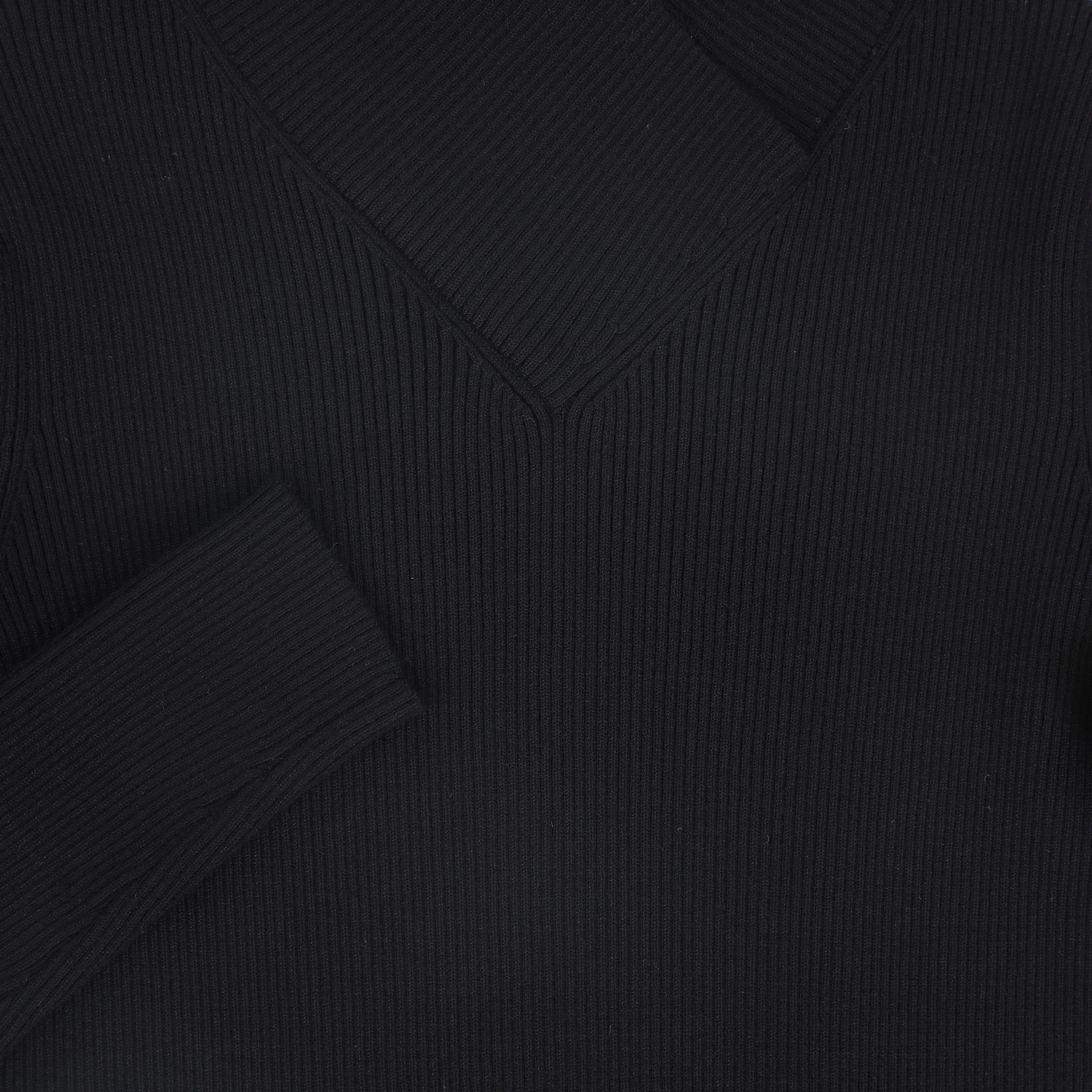 VALENTINA BLACK WRAP NECK TURTLENECK [FINAL SALE] - Image 3