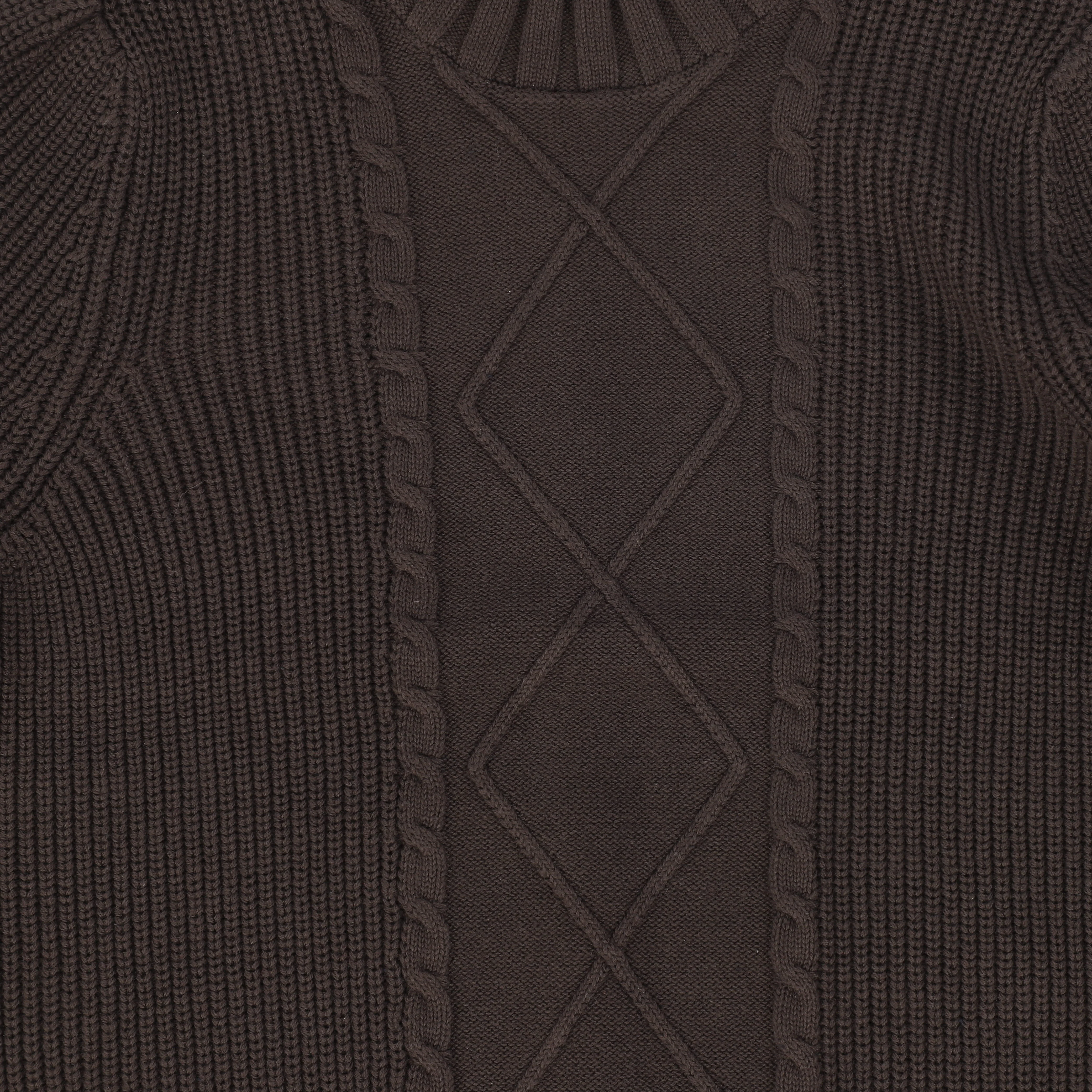 Valentina Brown Chunky Cable Knit Sweater [FINAL SALE] - Image 3