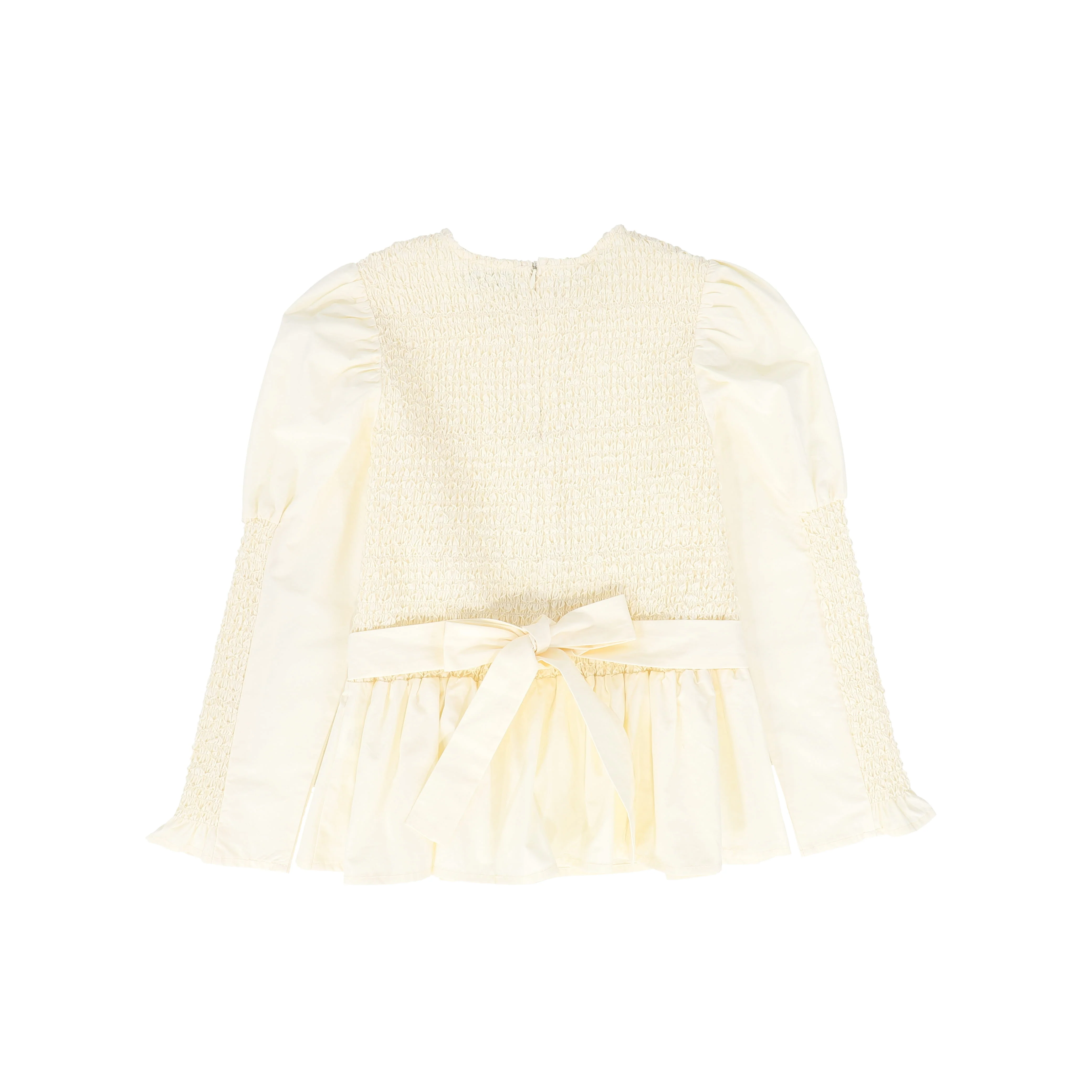 VALENTINA CREAM SMOCK BLOUSE [FINAL SALE] - Image 2