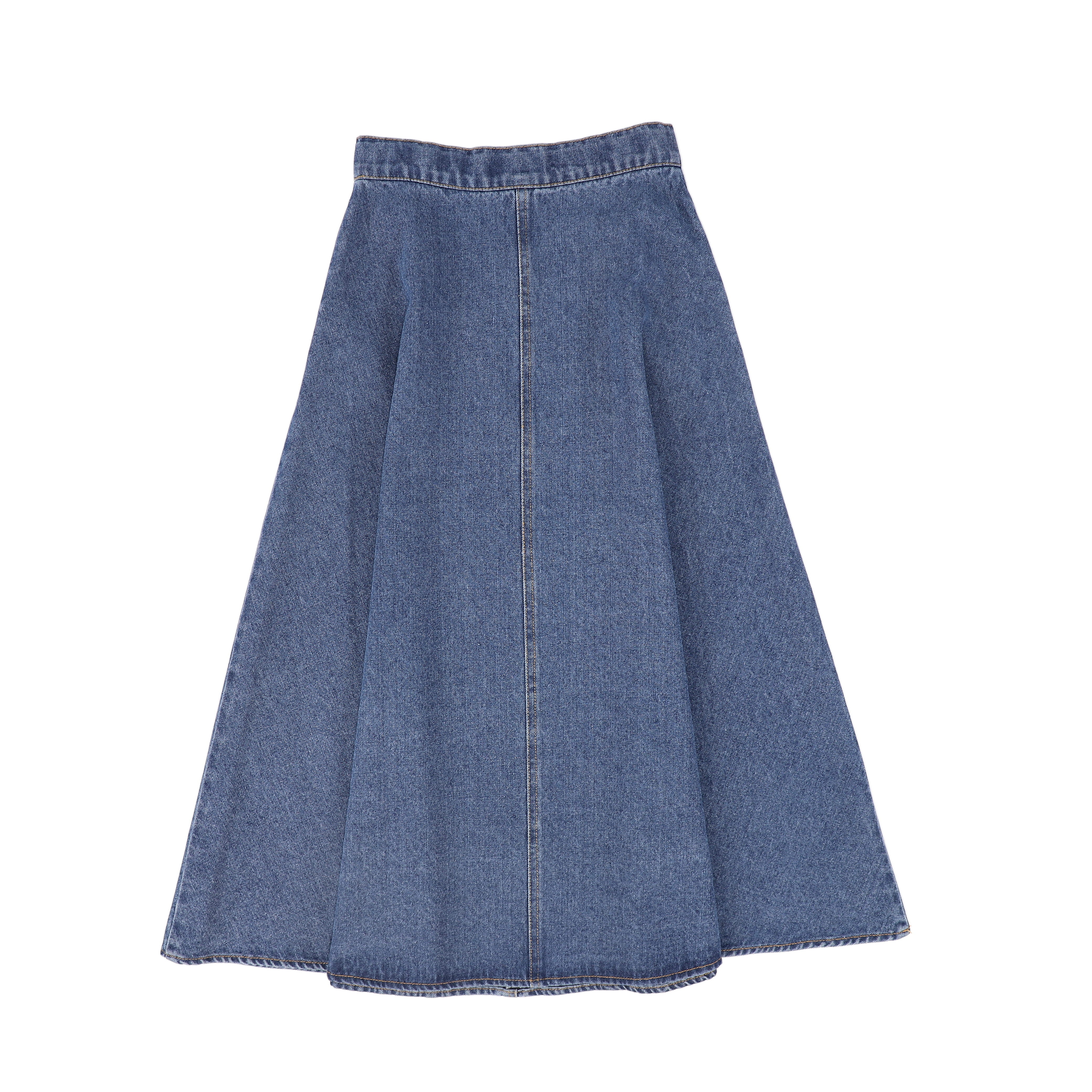 VALENTINA DENIM FLY FRONT SKIRT [FINAL SALE] - Image 2