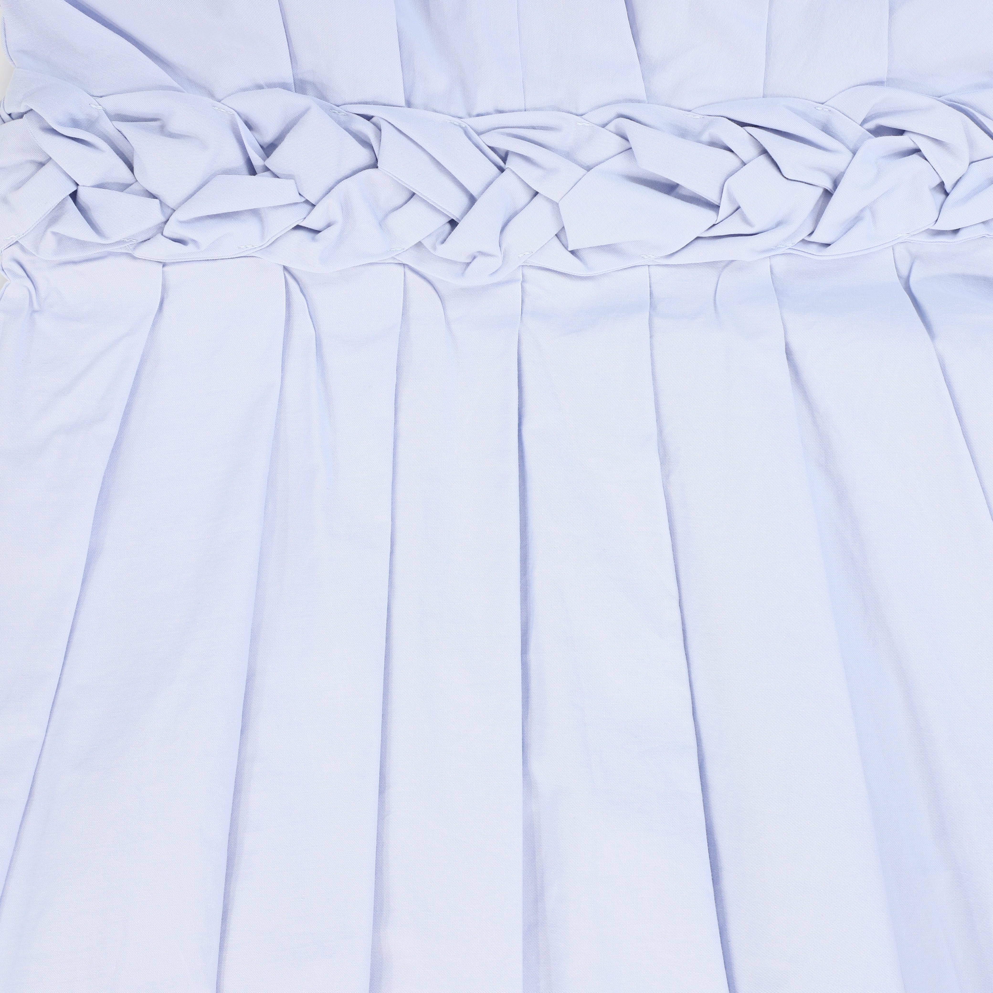 VALENTINA LIGHT BLUE BRAIDED WAIST V NECK JUMPER [FINAL SALE] - Image 3